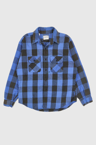 Vintage Frayed Button-Down Shirt