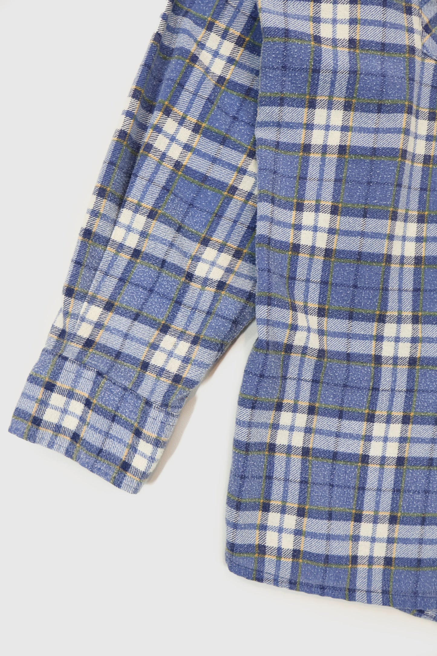 Vintage Blue Plaid Button-Down Shirt Image 4