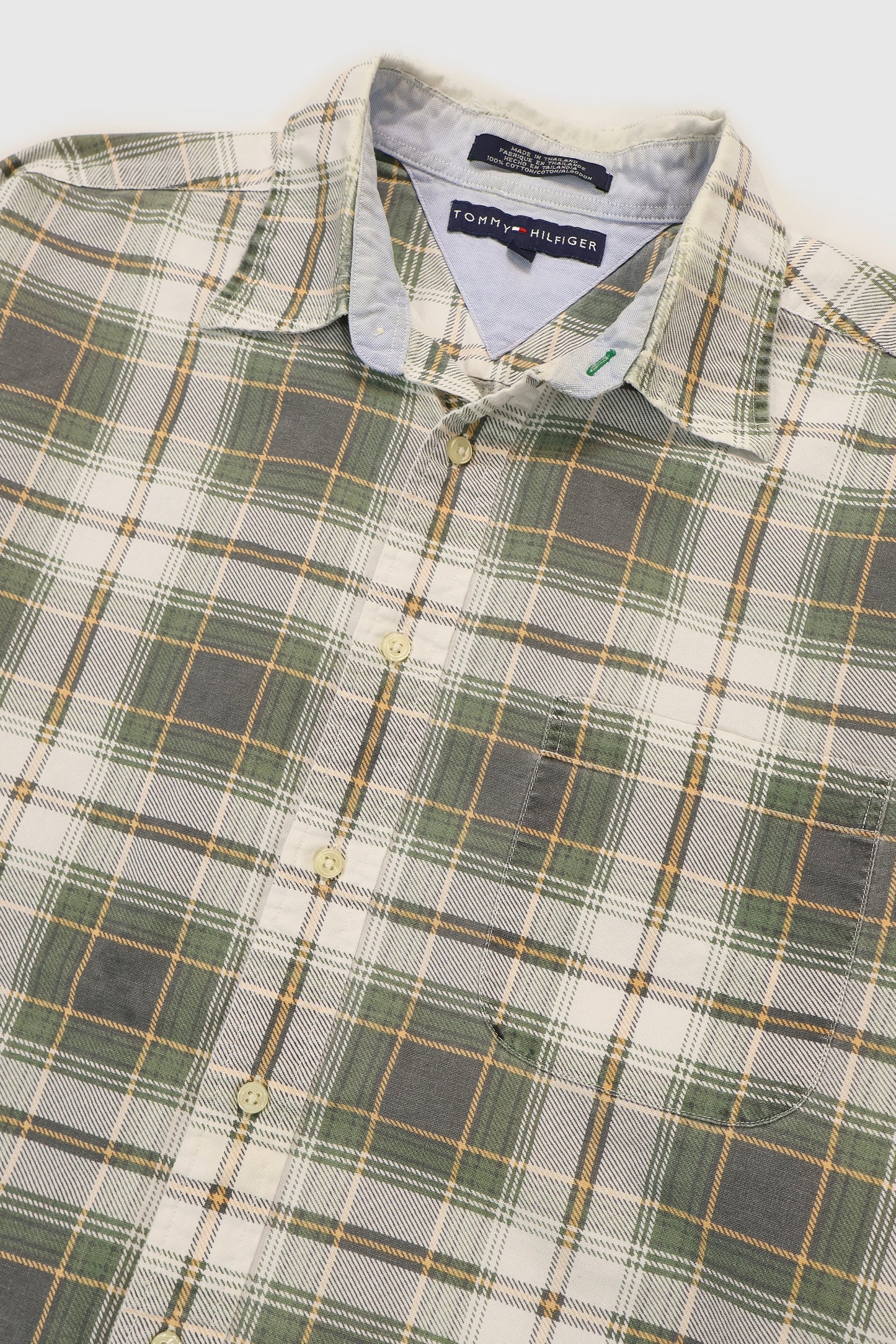 Vintage Tommy Hilfiger Frayed Button-Down Shirt Image 3