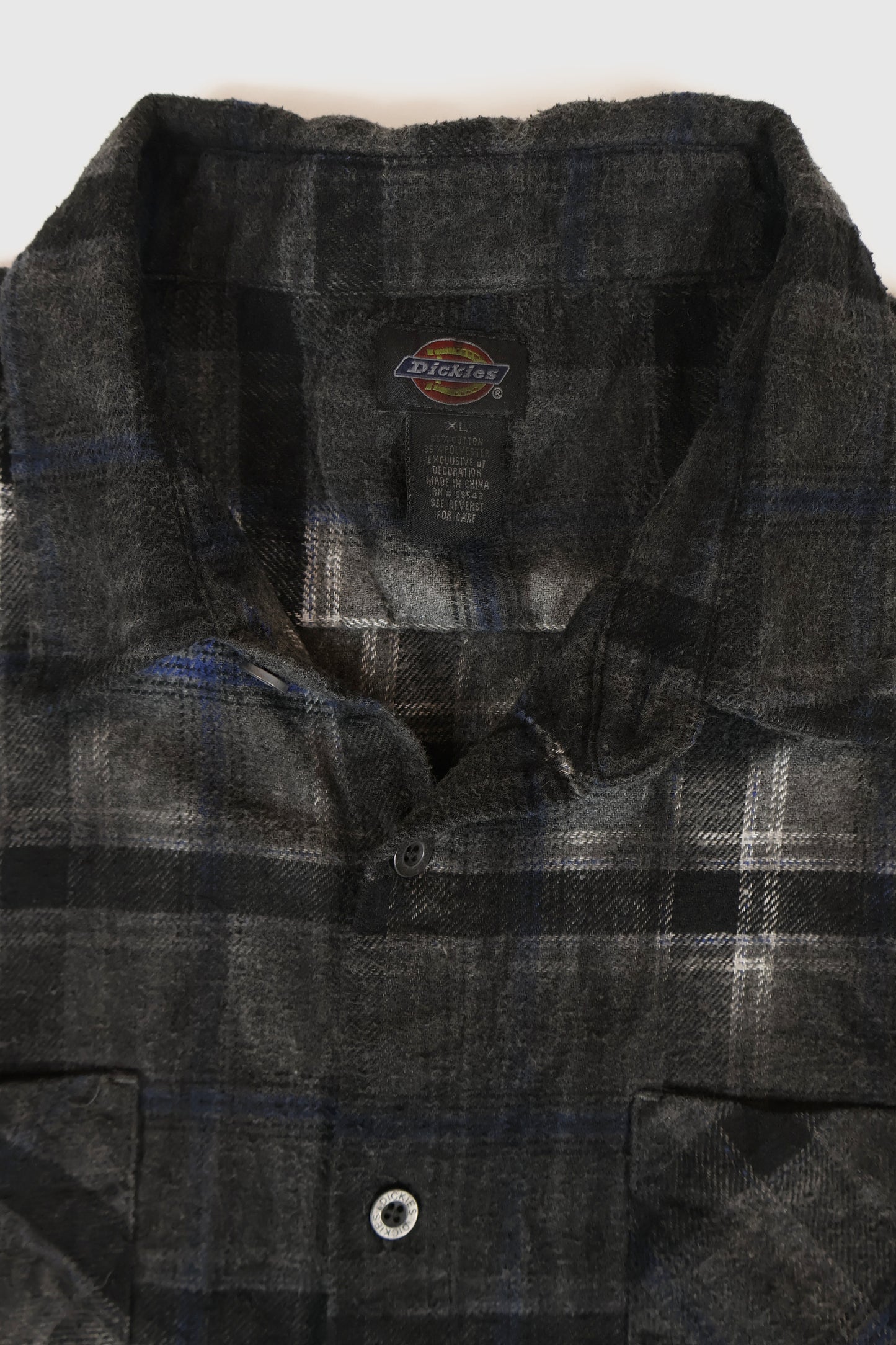 Vintage Dickies Flannel Button-Down Shirt