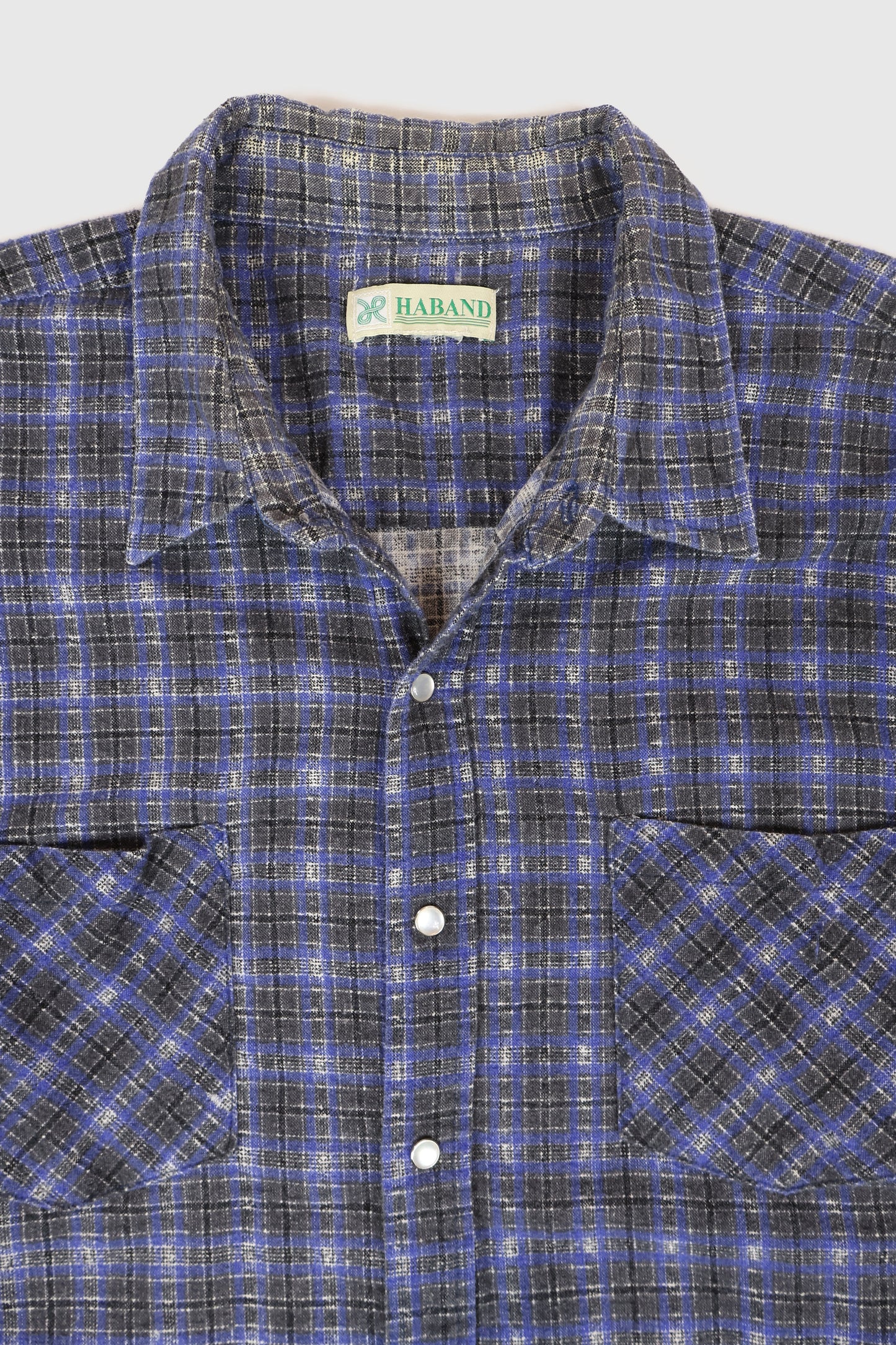 Vintage Snap Button Flannel Shirt