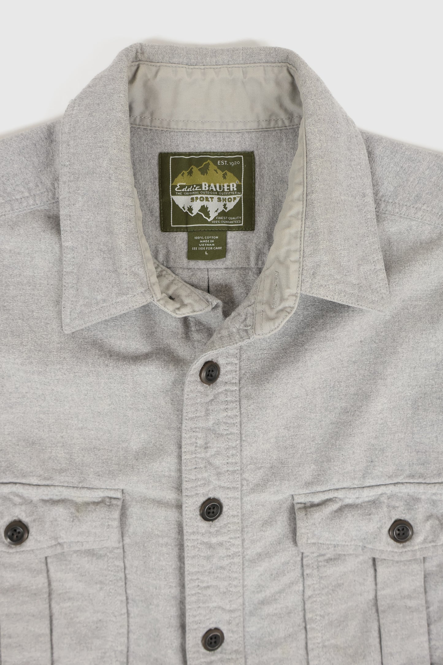 Vintage Eddie Bauer Flannel Button-Down Shirt Image 2