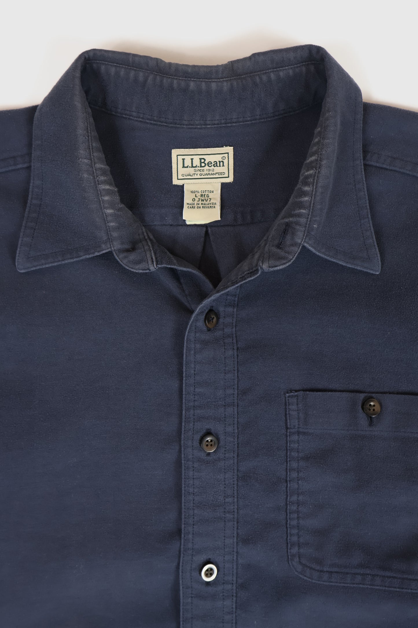 Vintage L.L. Bean Flannel Button-Down Shirt Image 2