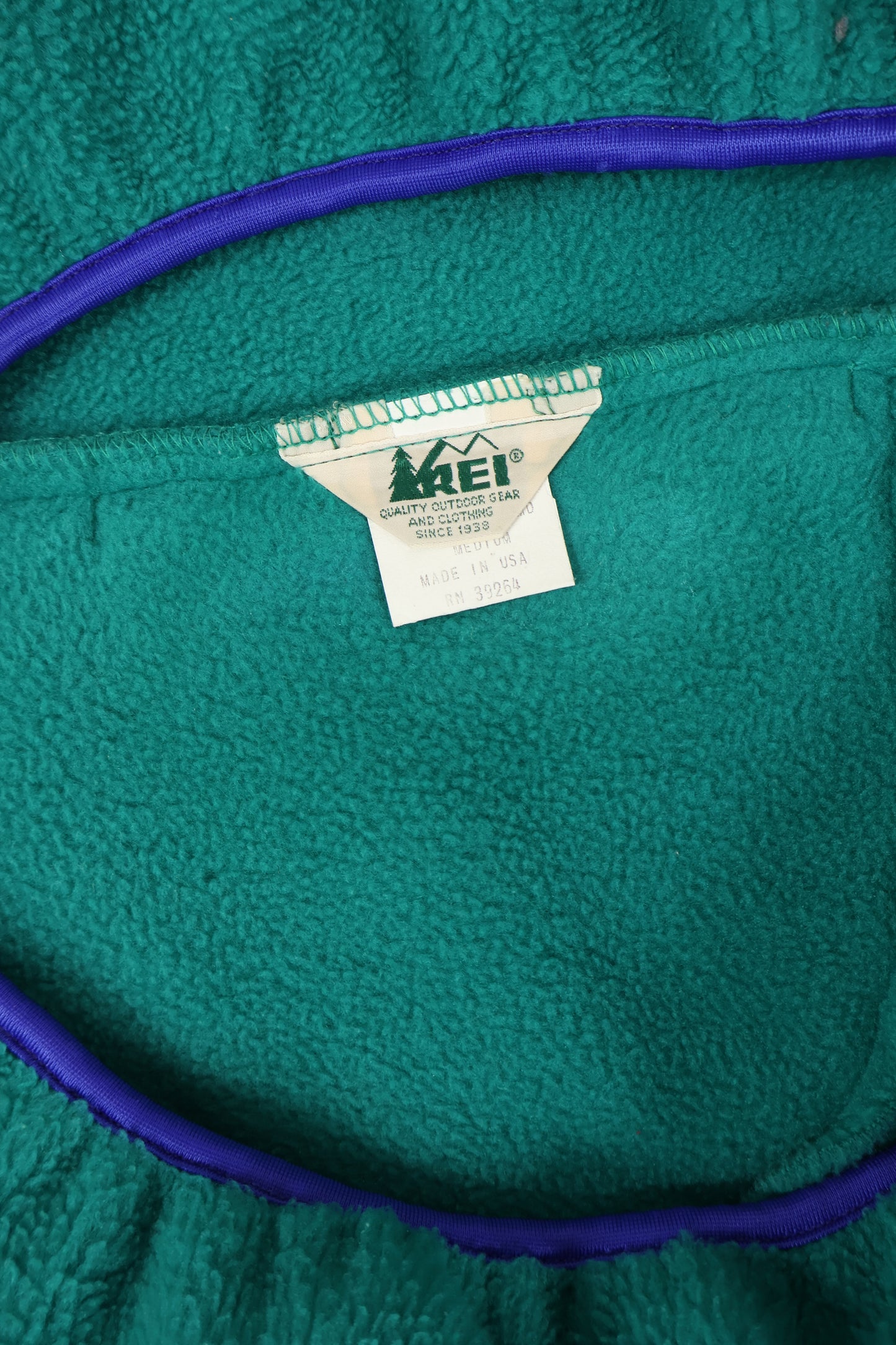 Vintage REI Quarter Zip Fleece Jacket Image 3