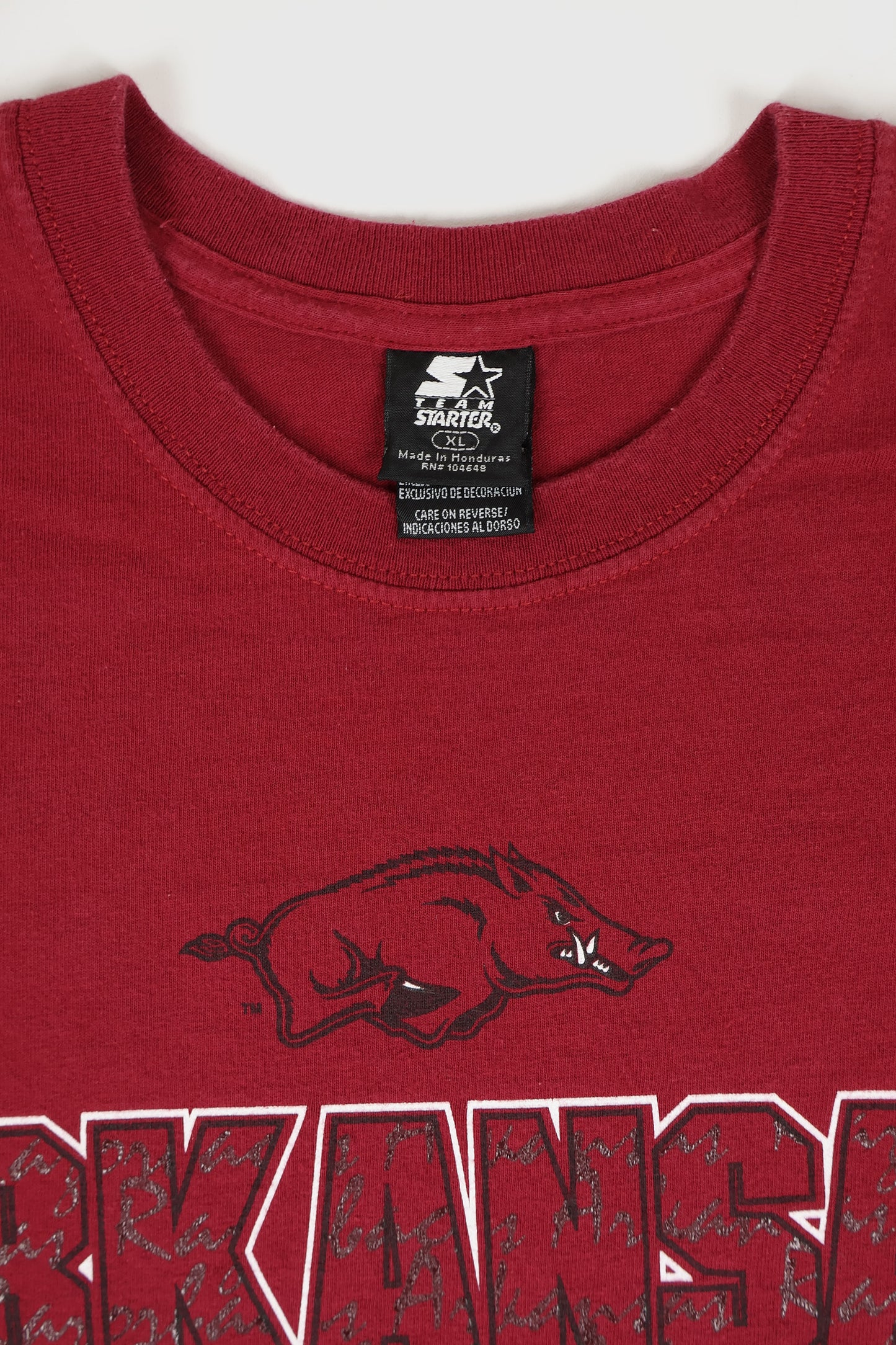 Vintage Arkansas Razorbacks Tee Image 2