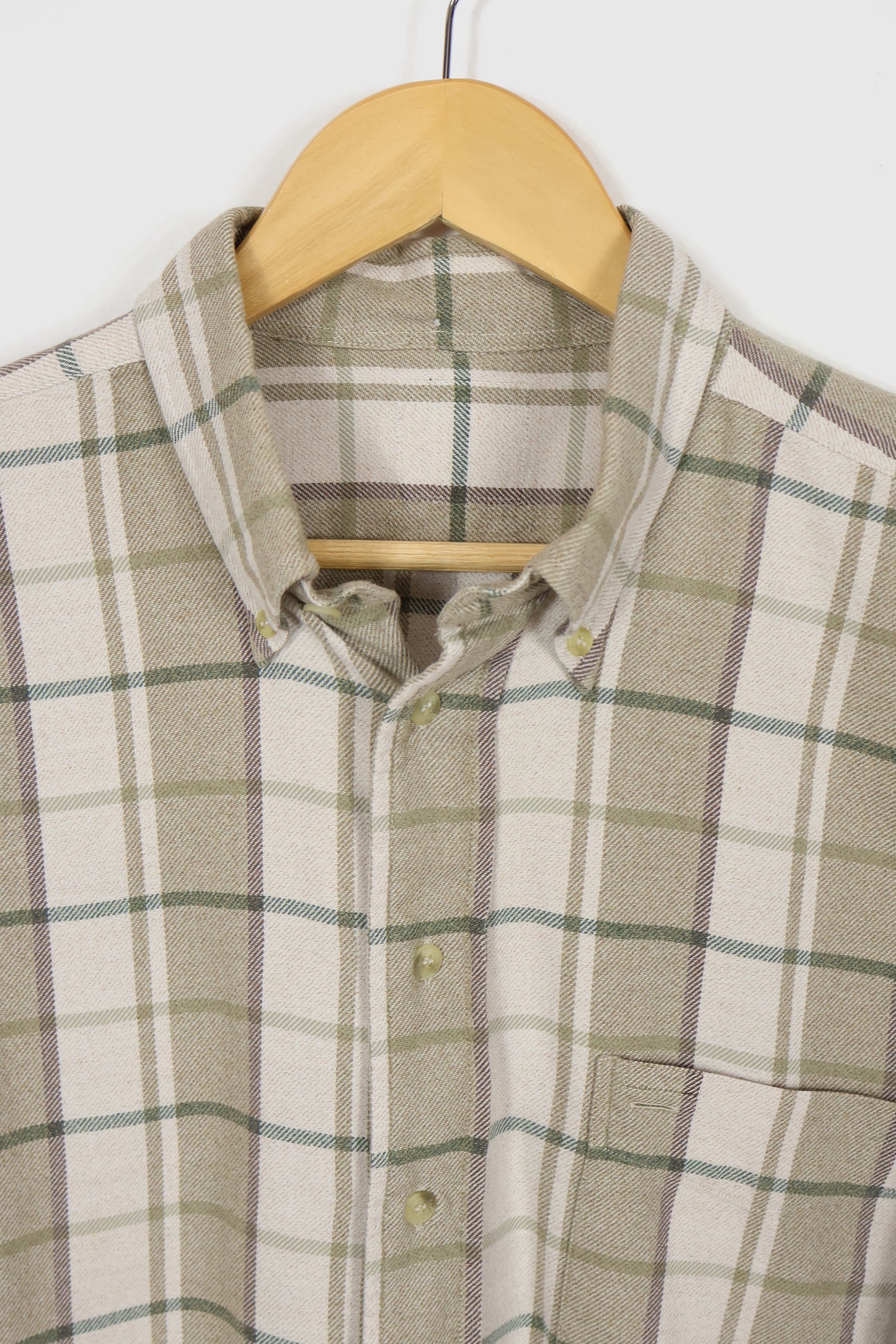 Vintage Plaid Button-Down Shirt