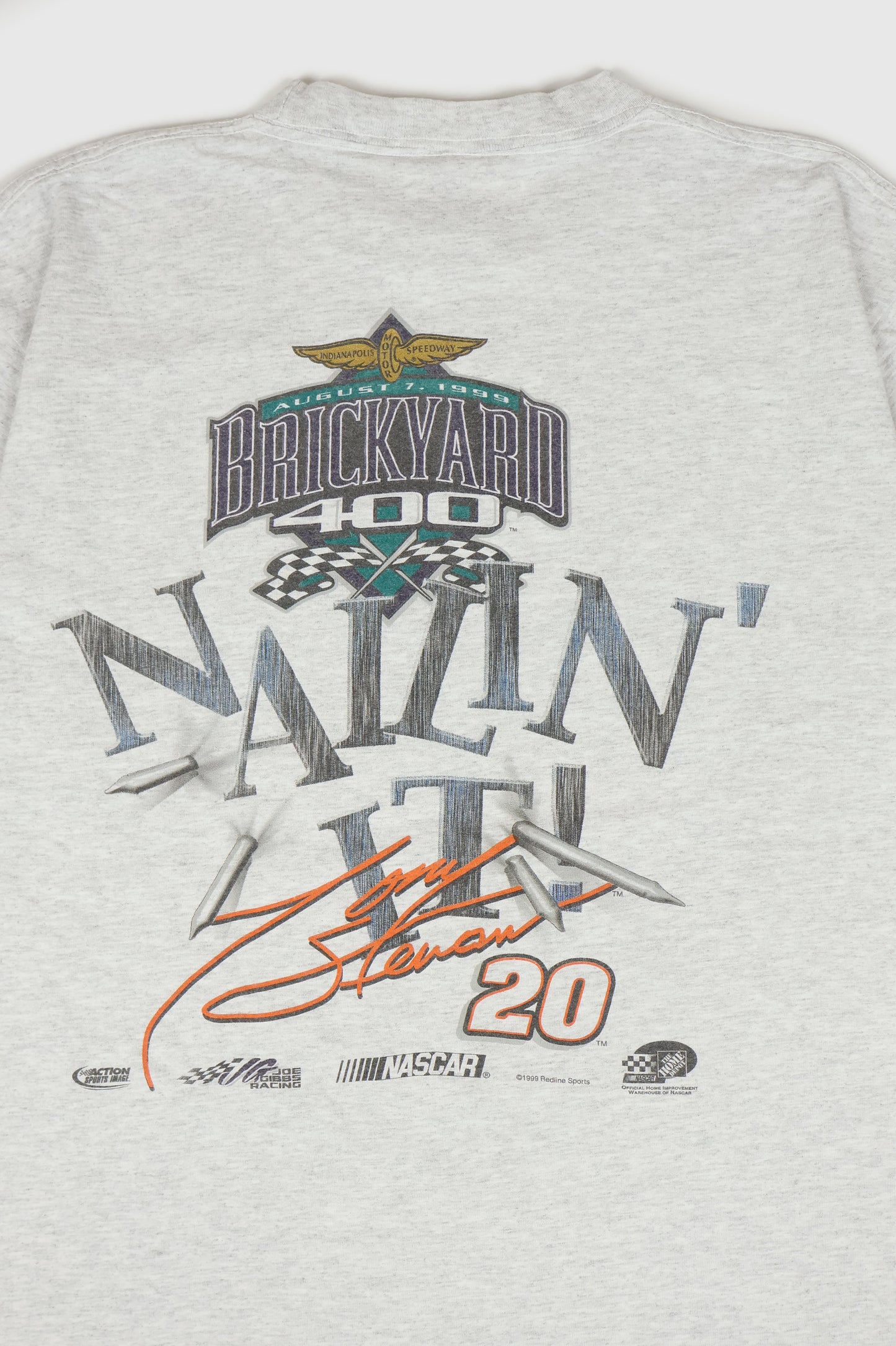 Vintage Tony Stewart 1999 Brickyard NASCAR Tee Image 4