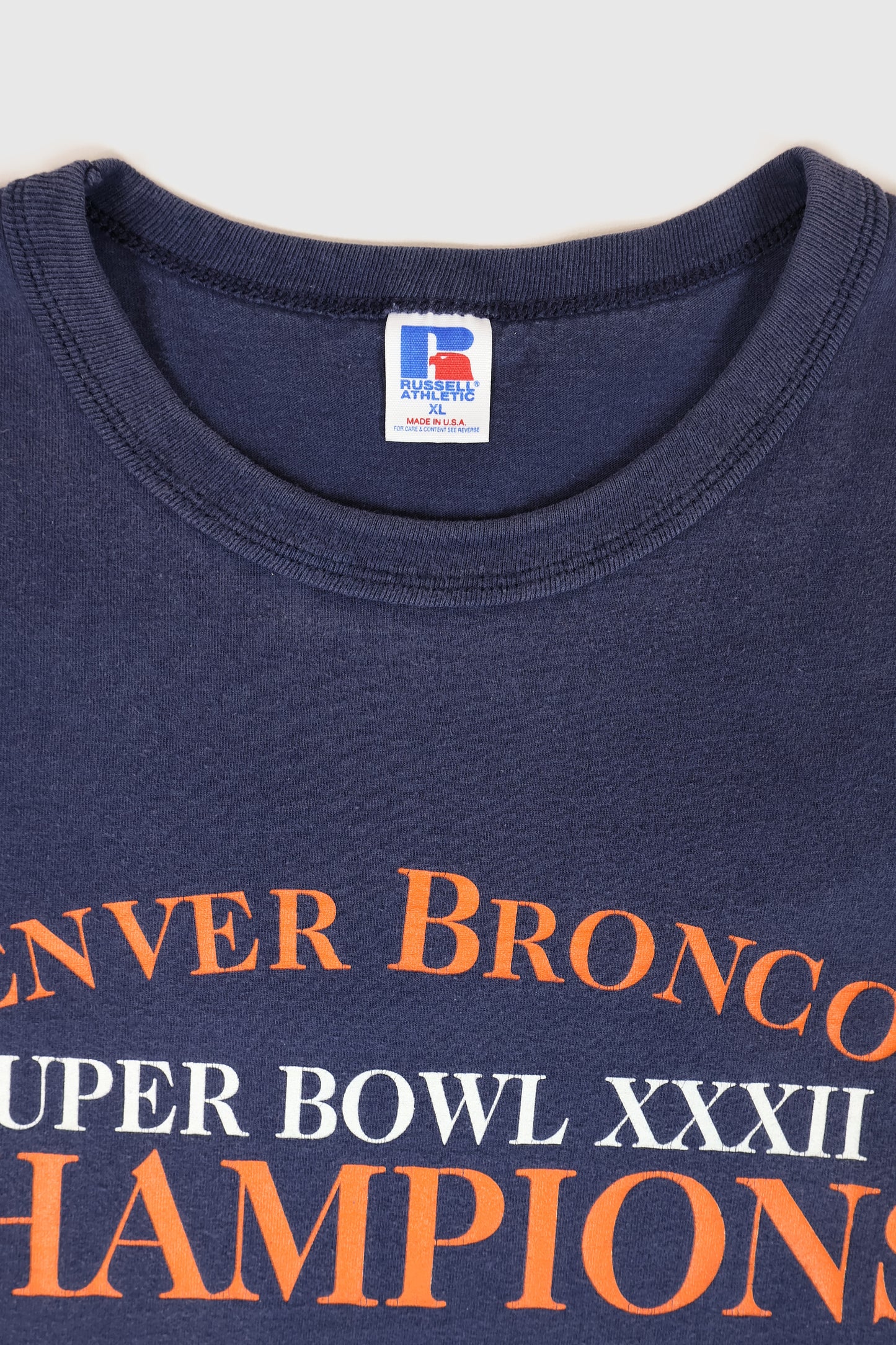 Vintage Denver Broncos 1998 Super Bowl XXXII Champions Tee Image 2