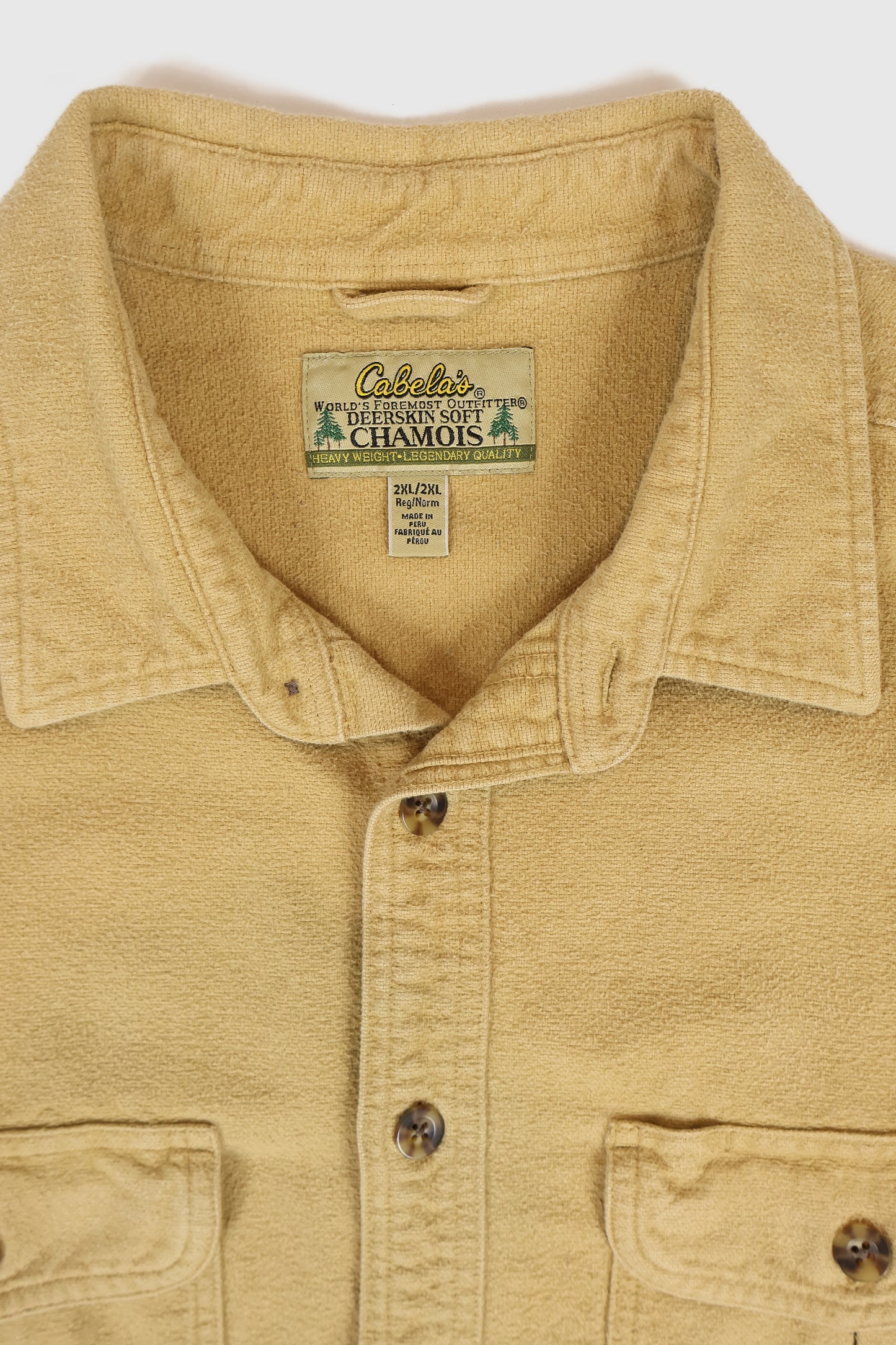 Vintage Cabelas Flannel Heavyweight Button-Down Shirt