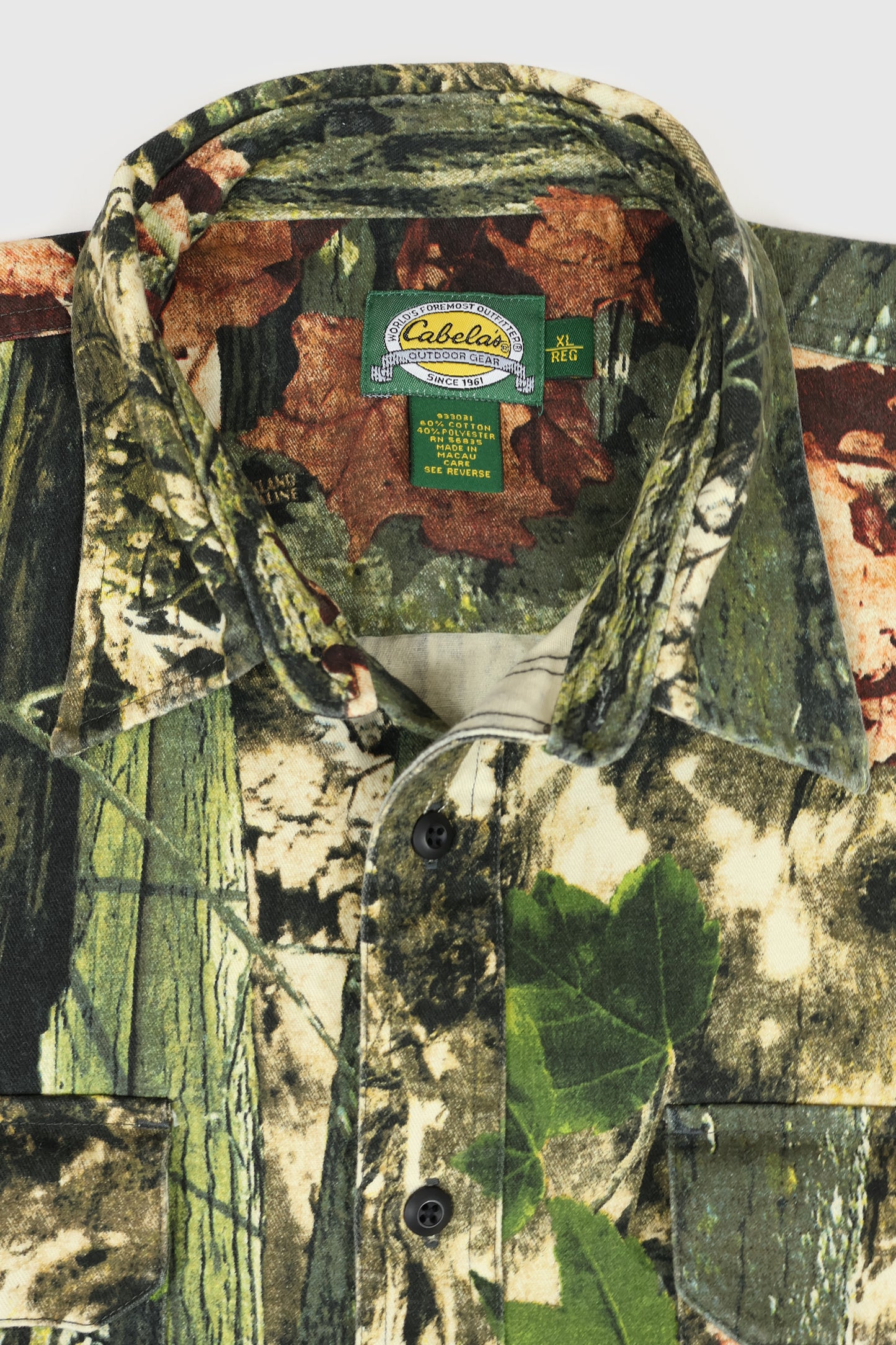 Vintage Real Tree Camo Button-Down Shirt Image 2