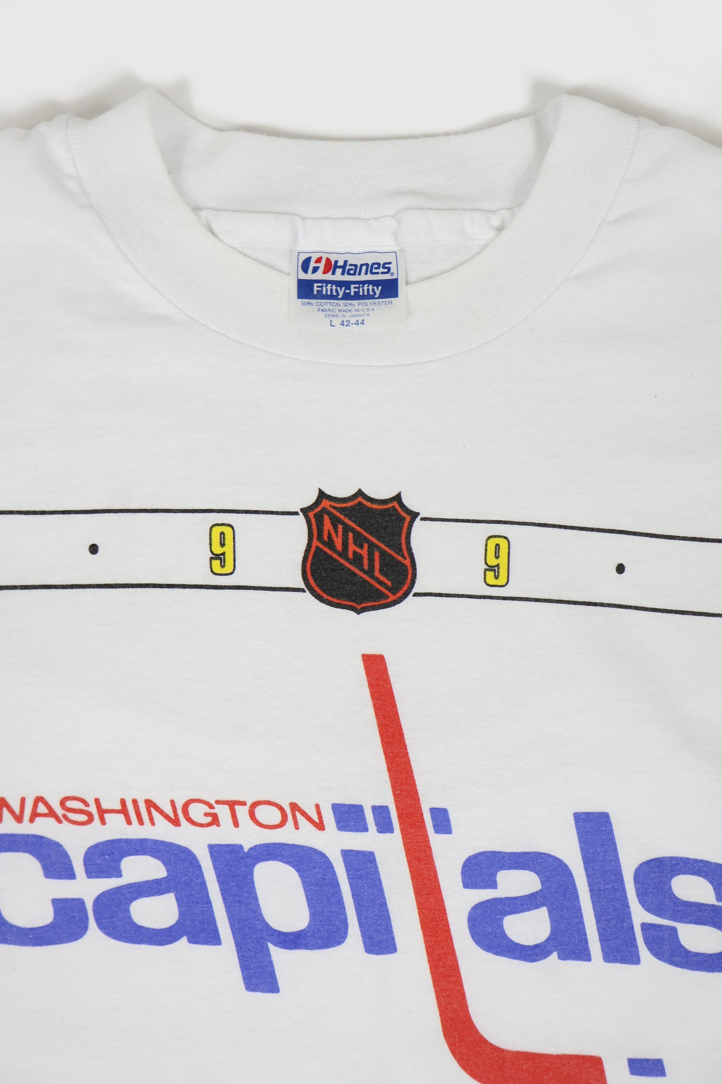 Vintage 1990 Washington Capitals Tee Image 2