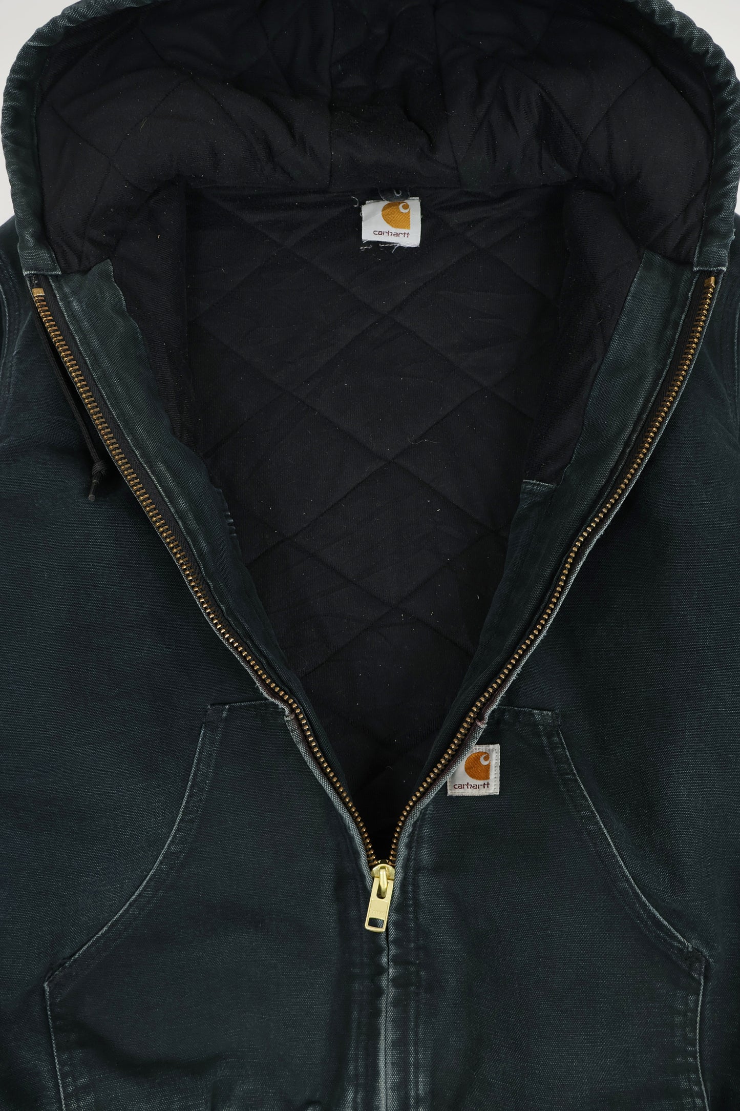 Vintage Carhartt Faded Hooded Jacket Image 4