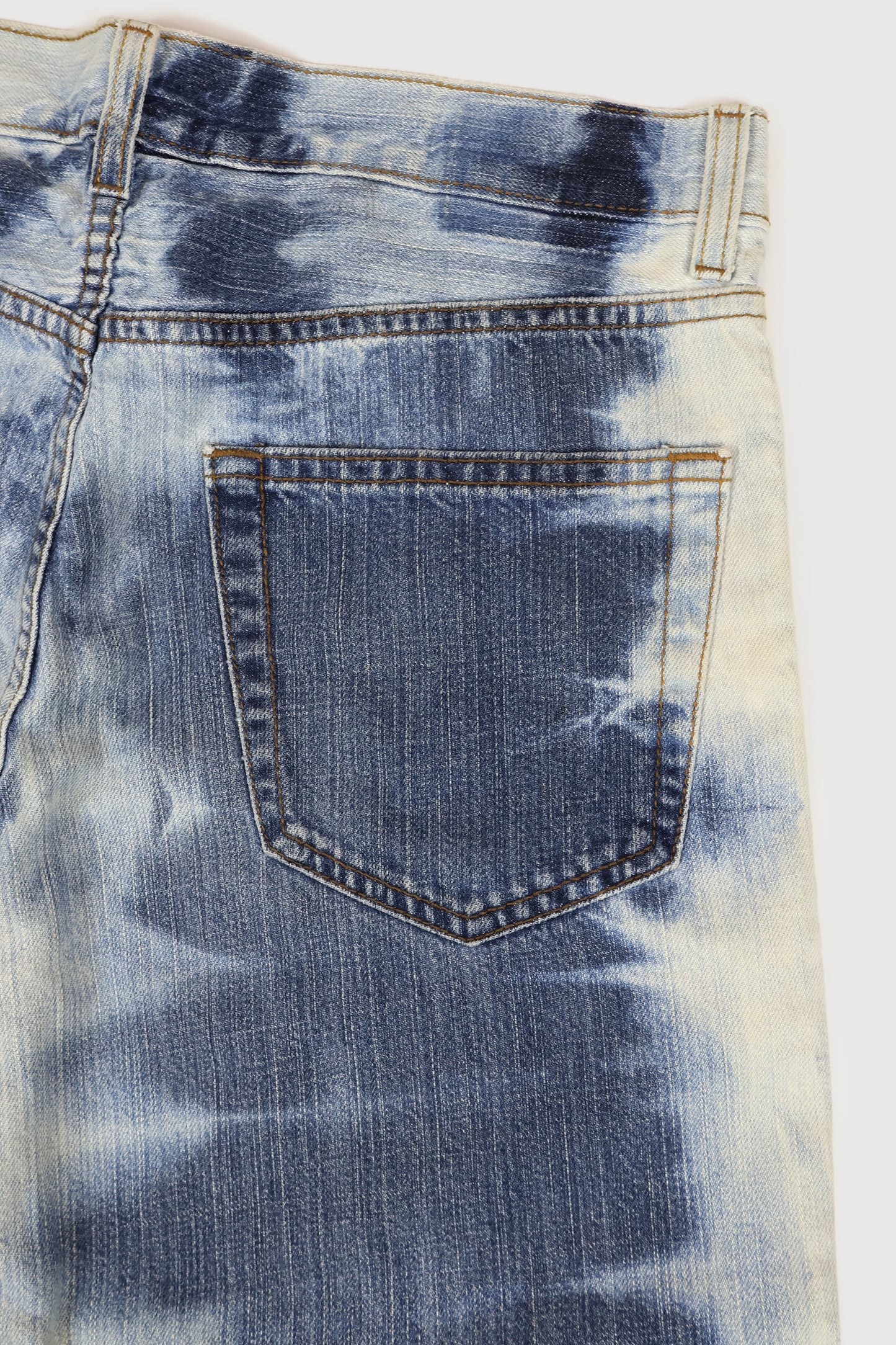 Vintage Bleached Straight Fit Jeans