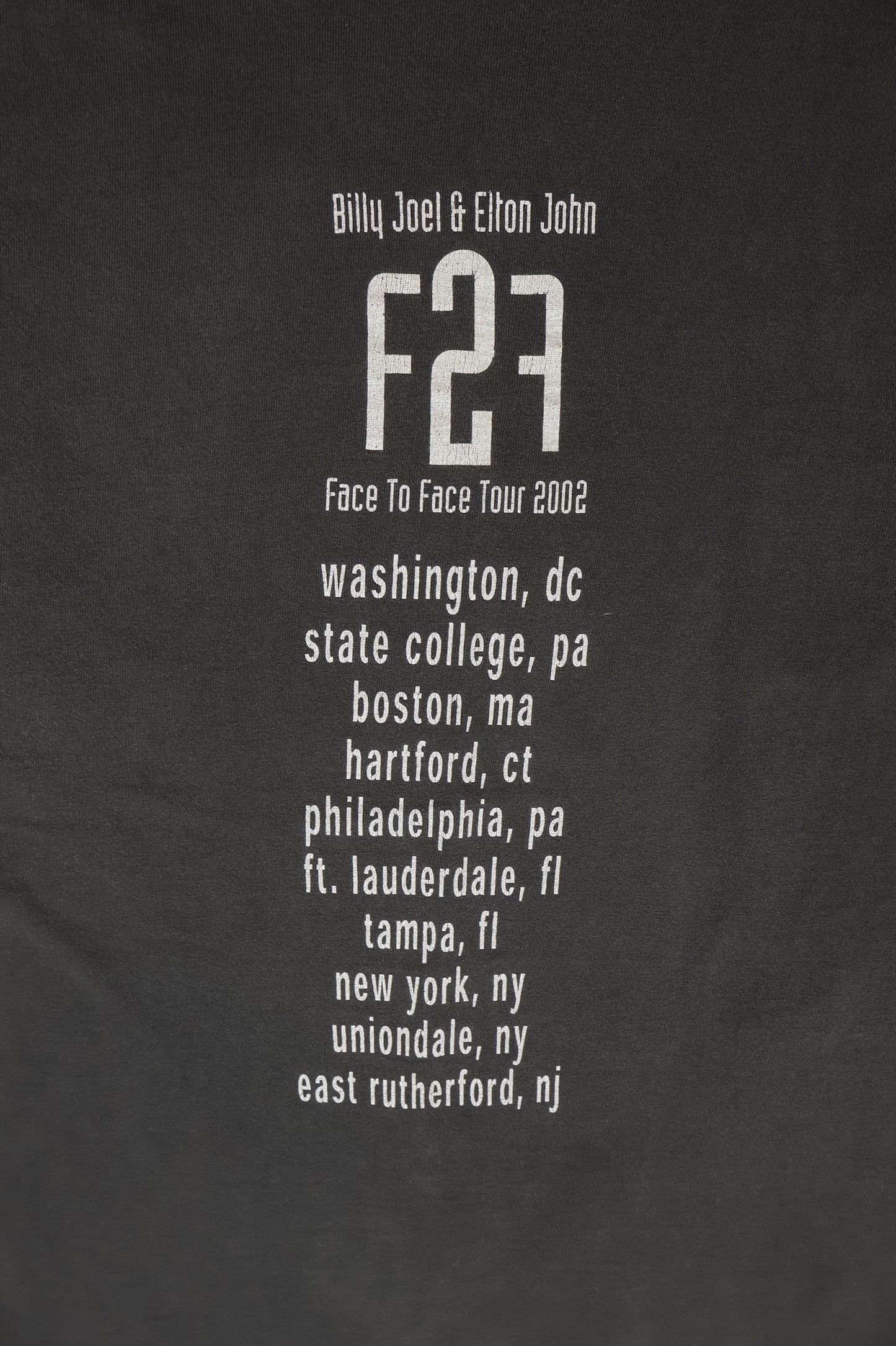 Vintage Billy Joel and Elton John Face 2 Face Tour Tee Image 4