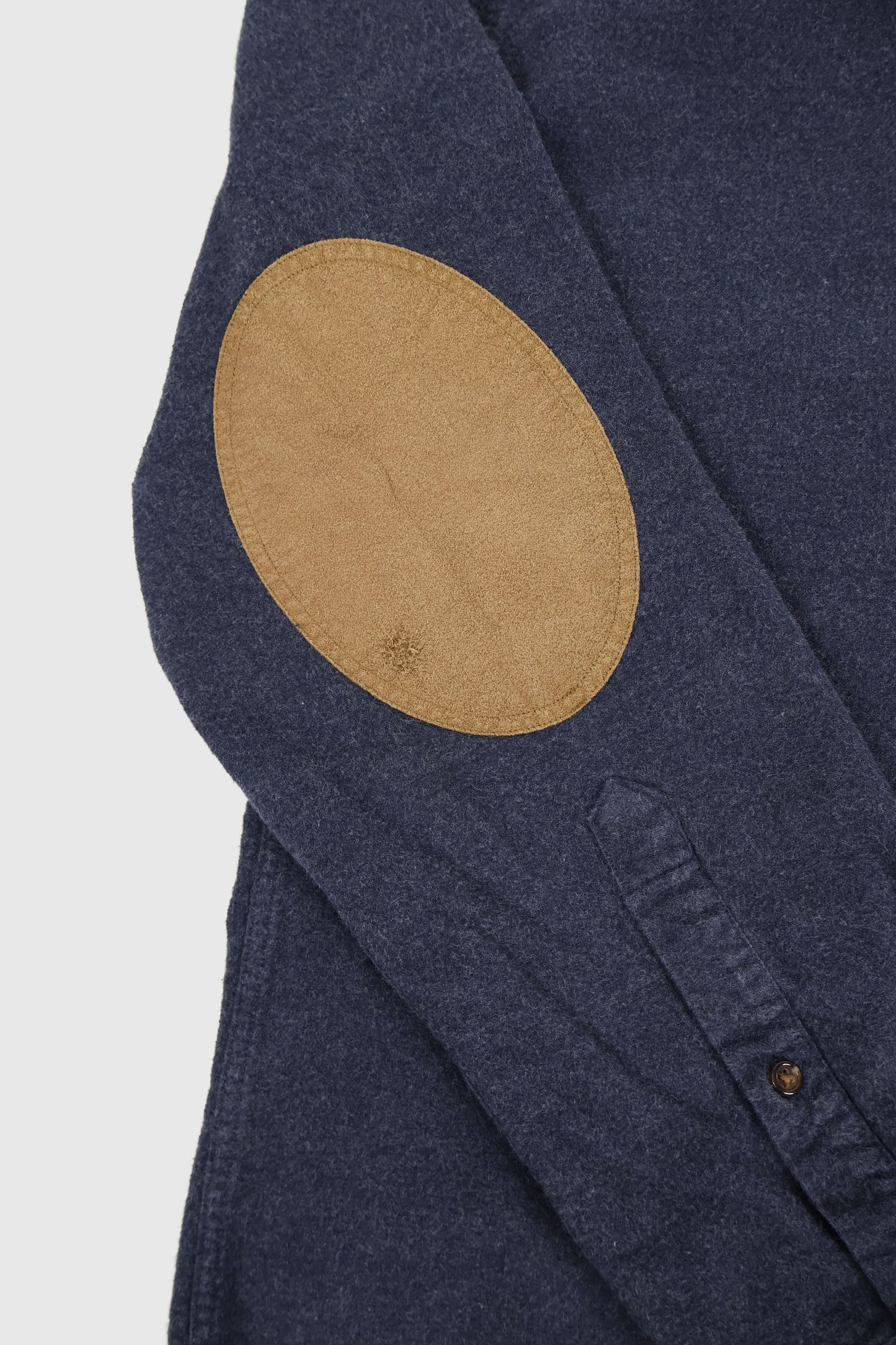 Vintage Elbow Patch Flannel Button-Down Shirt Image 4