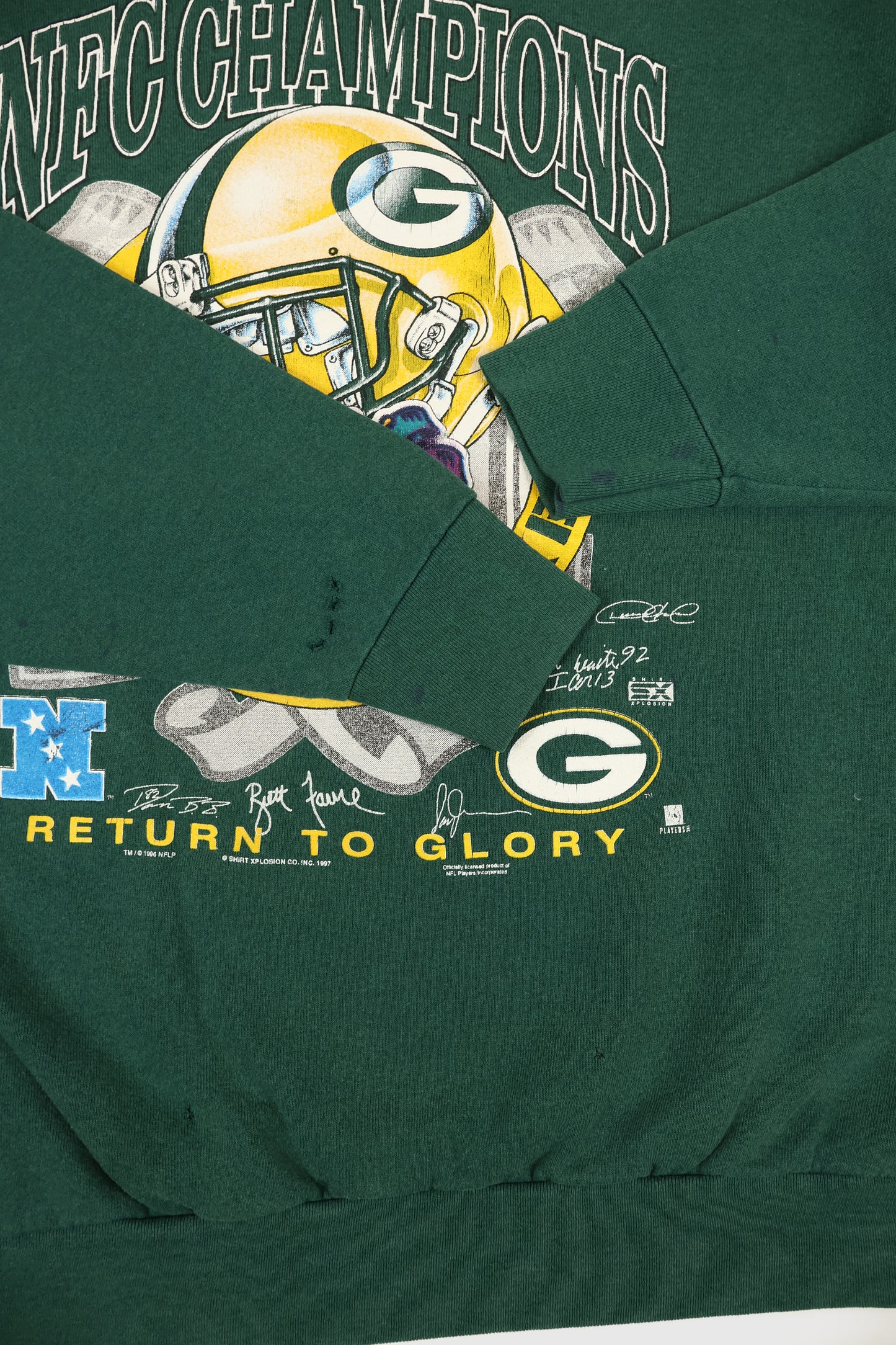 Vintage Green Bay Packers NFC Champions Crewneck Image 4