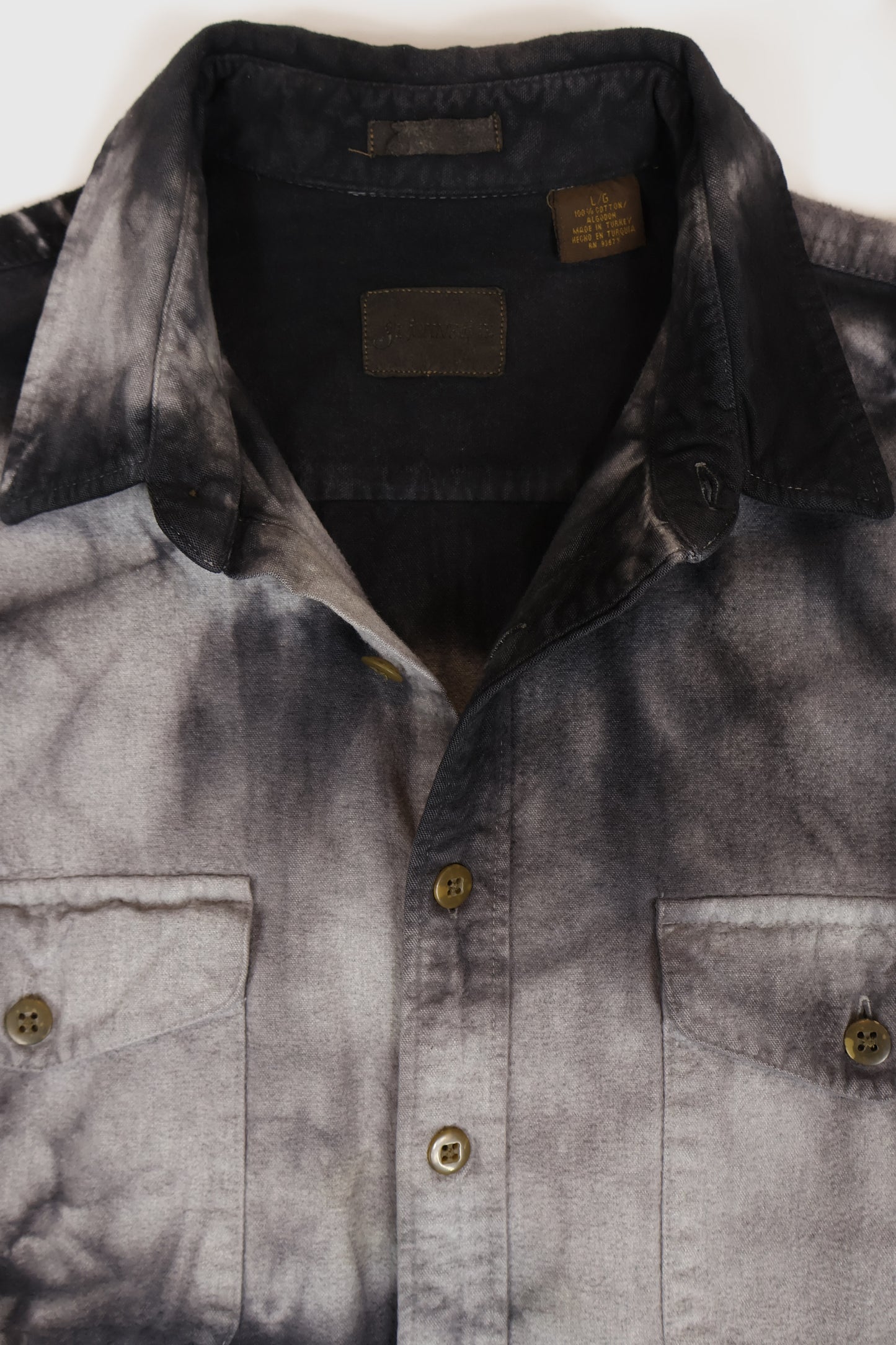 Vintage Dyed Flannel Button-Down Shirt Image 3