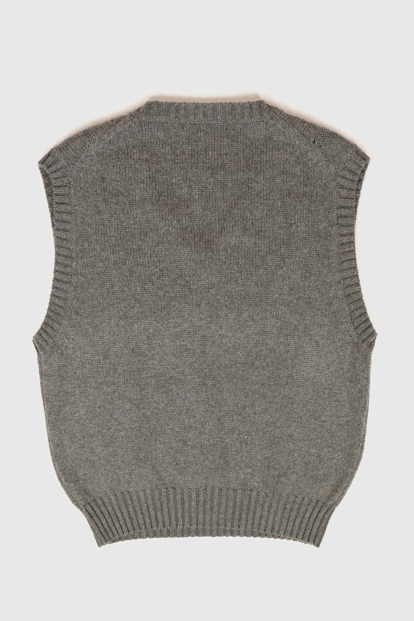 Vintage Grey Sweater Vest 02 Image 3