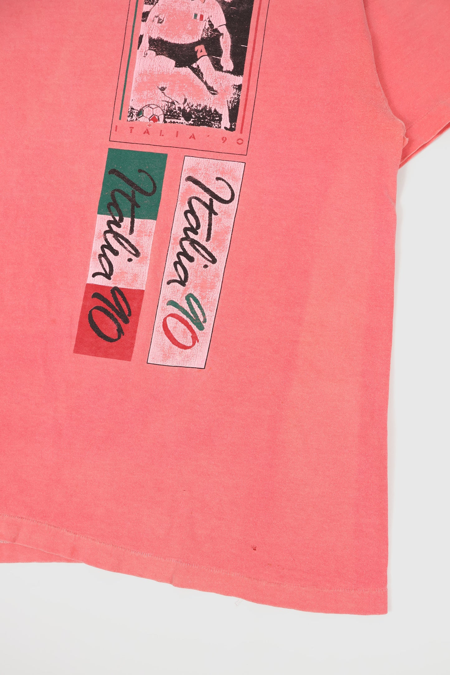 Vintage Italy 1990 World Cup Soccer Tee Image 4