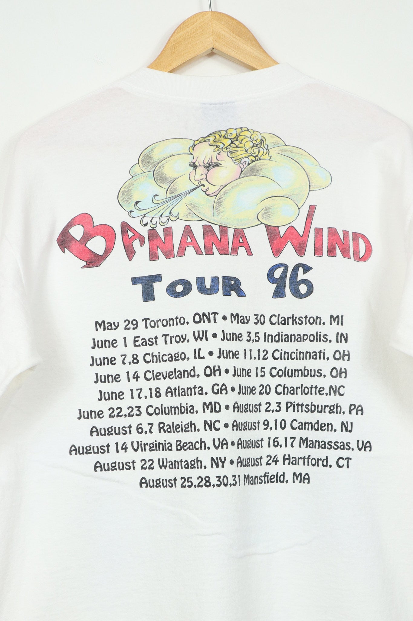 Vintage Jimmy Buffett Banana Wind Tour '96 Tee