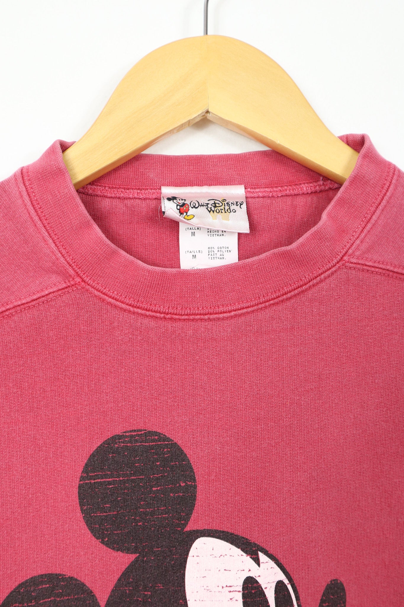 Vintage Mickey Mouse Red Crewneck