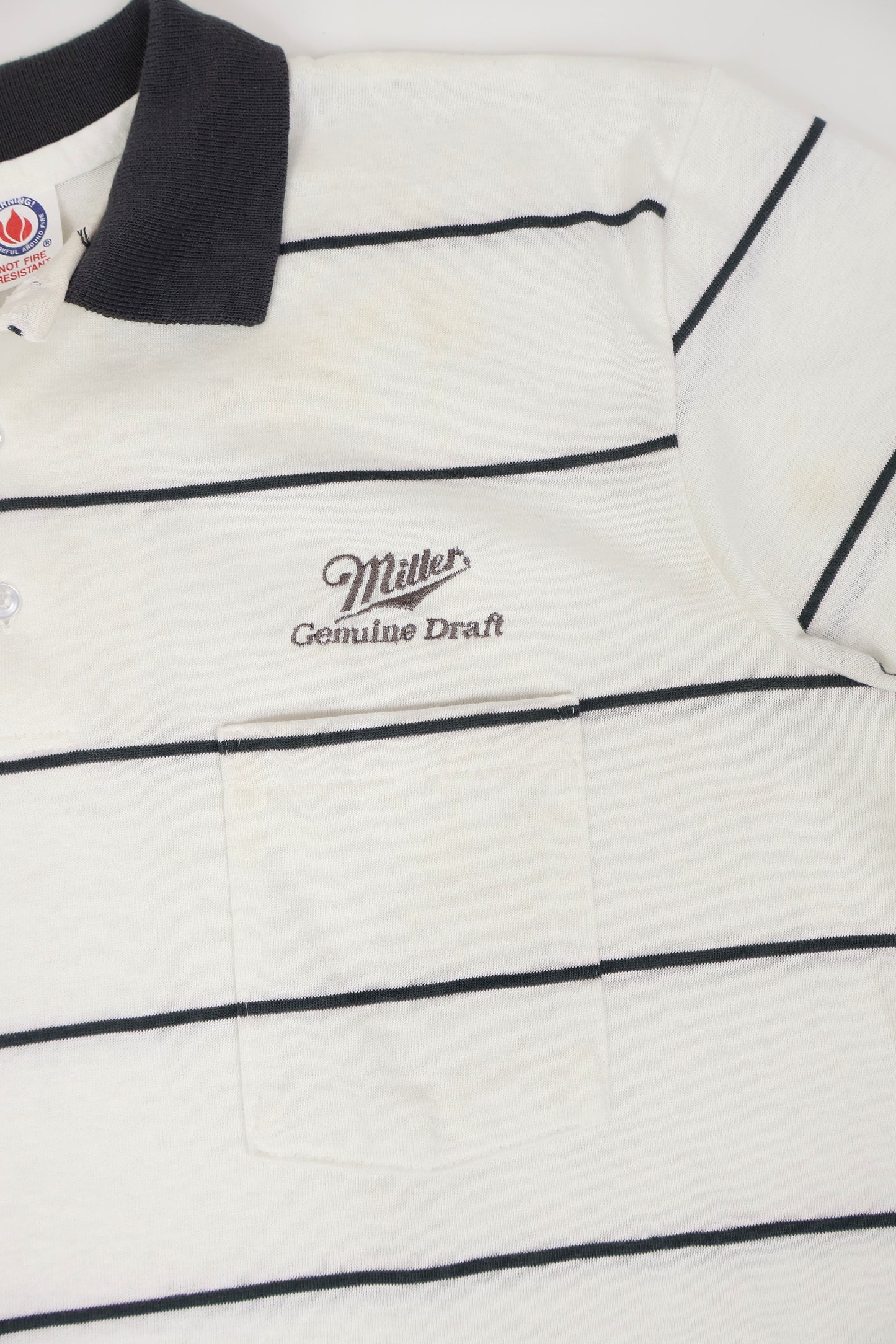 Vintage Miller Genuine Draft Polo Shirt Image 3