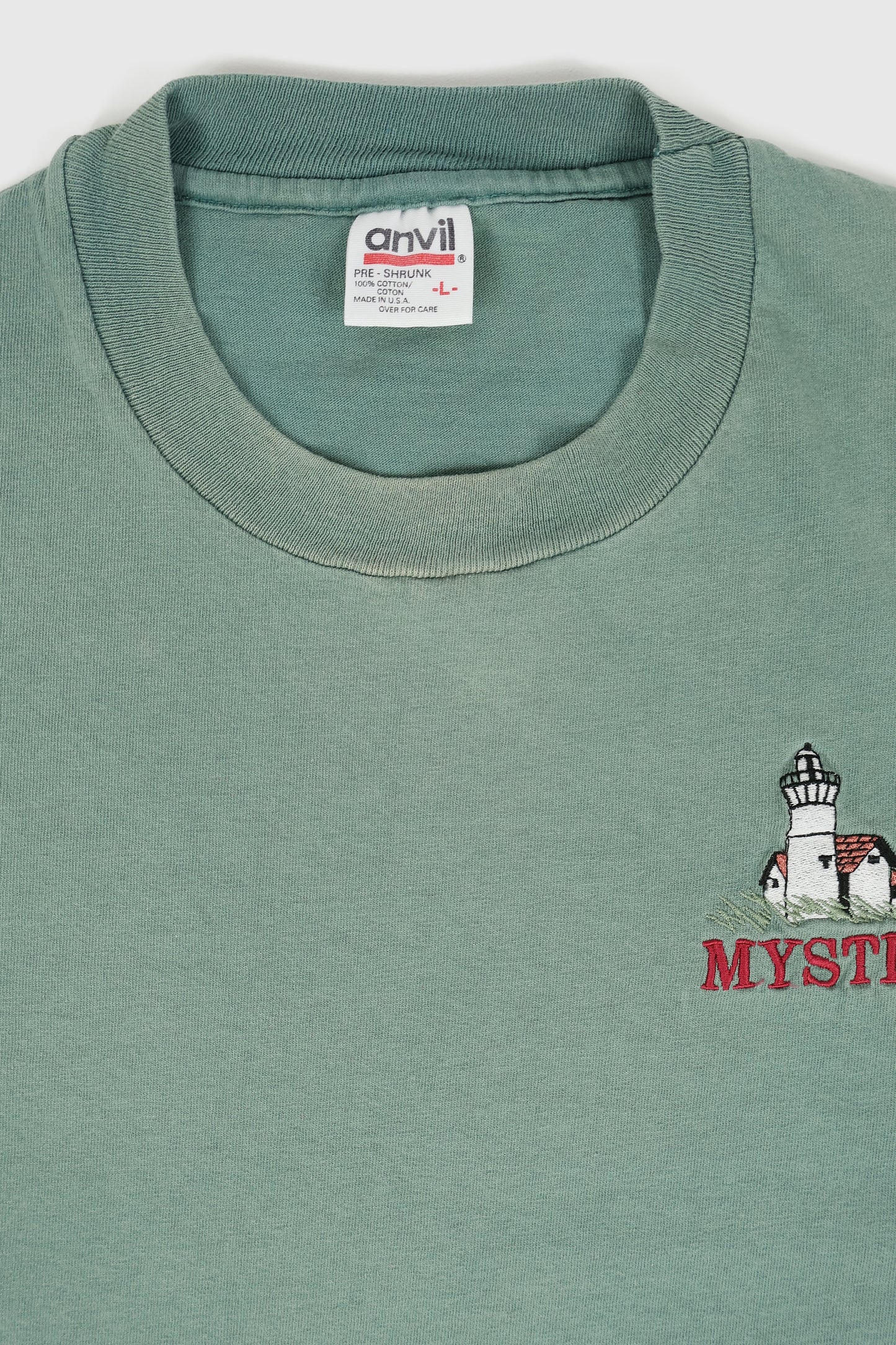 Vintage Embroidered Mystic Lighthouse Tee