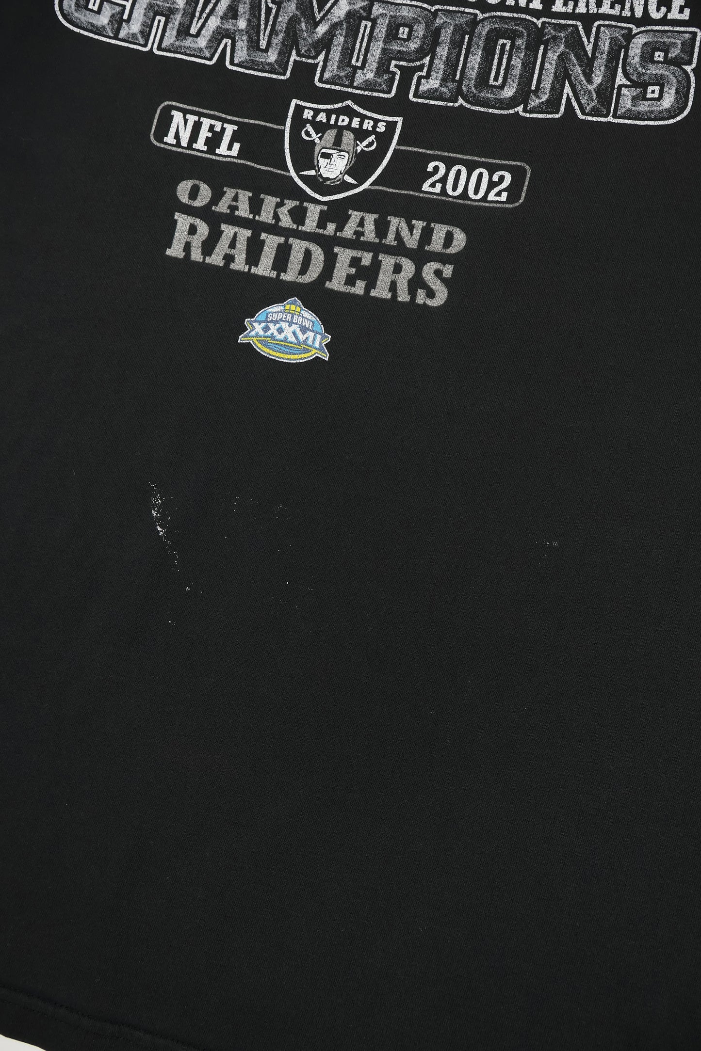 Vintage Oakland Raiders 2002 AFC Champions Tee Image 3