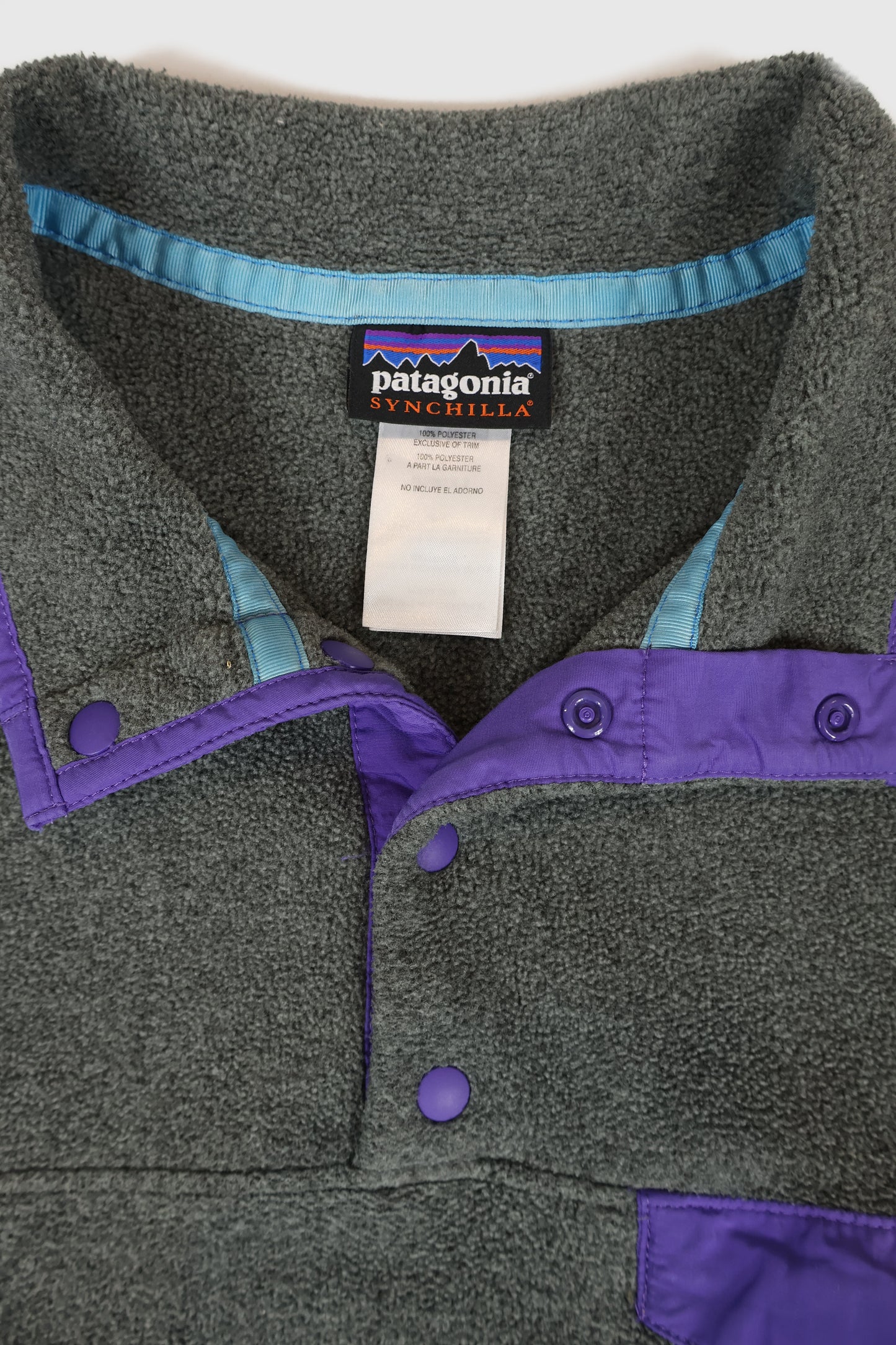 Vintage Patagonia Fleece Snap Button Pullover Image 2