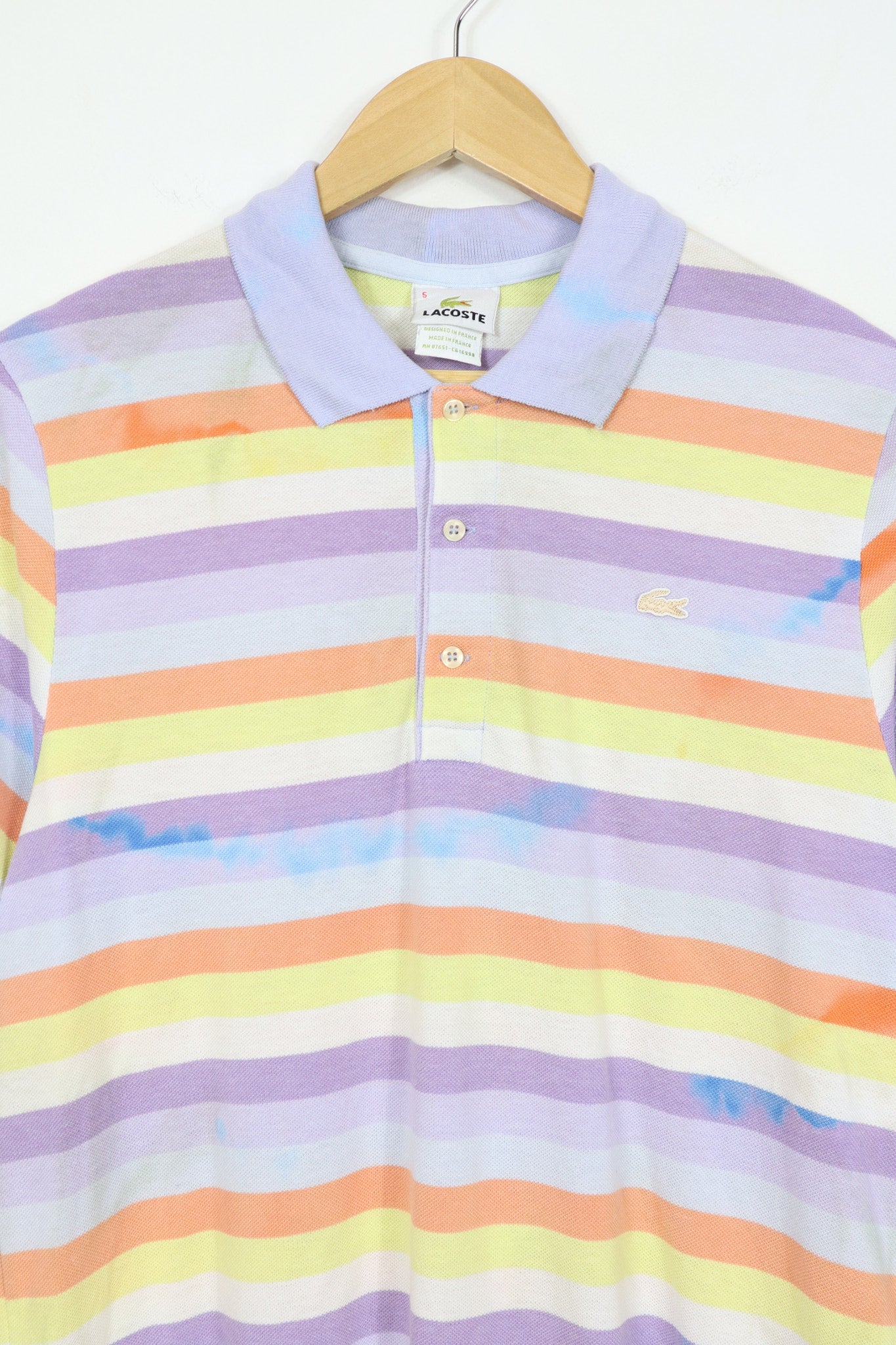 Reworked Lacoste Bleached Polo 02