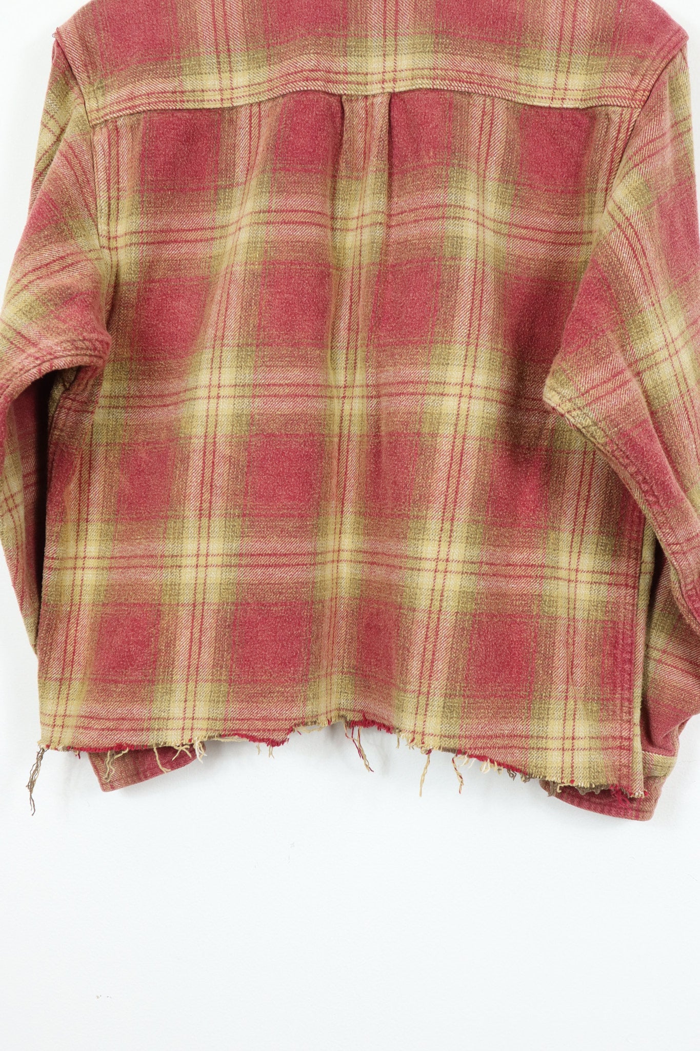 Vintage Acid Washed Cropped Heavyweight Button-Down