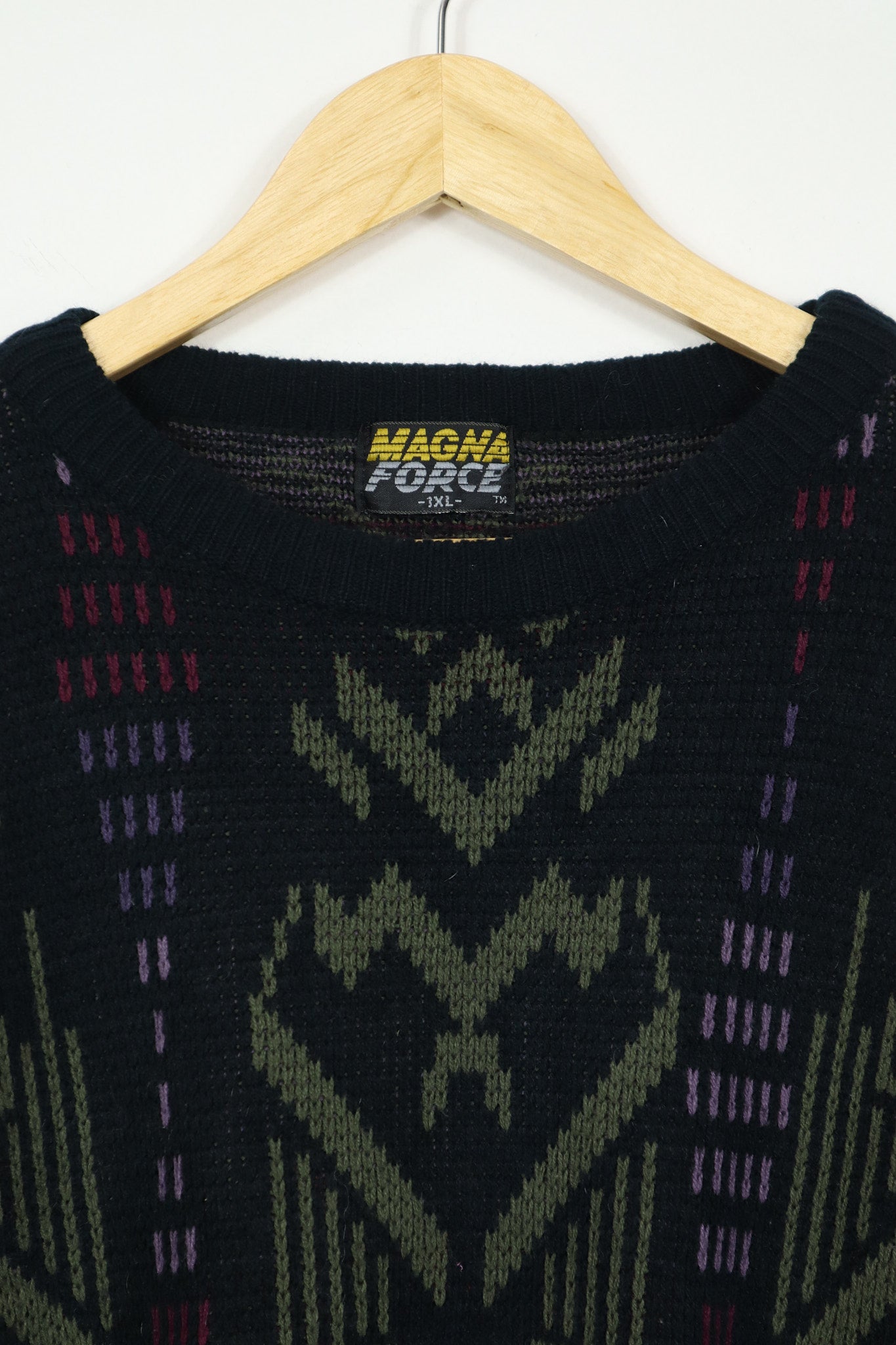 Vintage Black Pattern Sweater