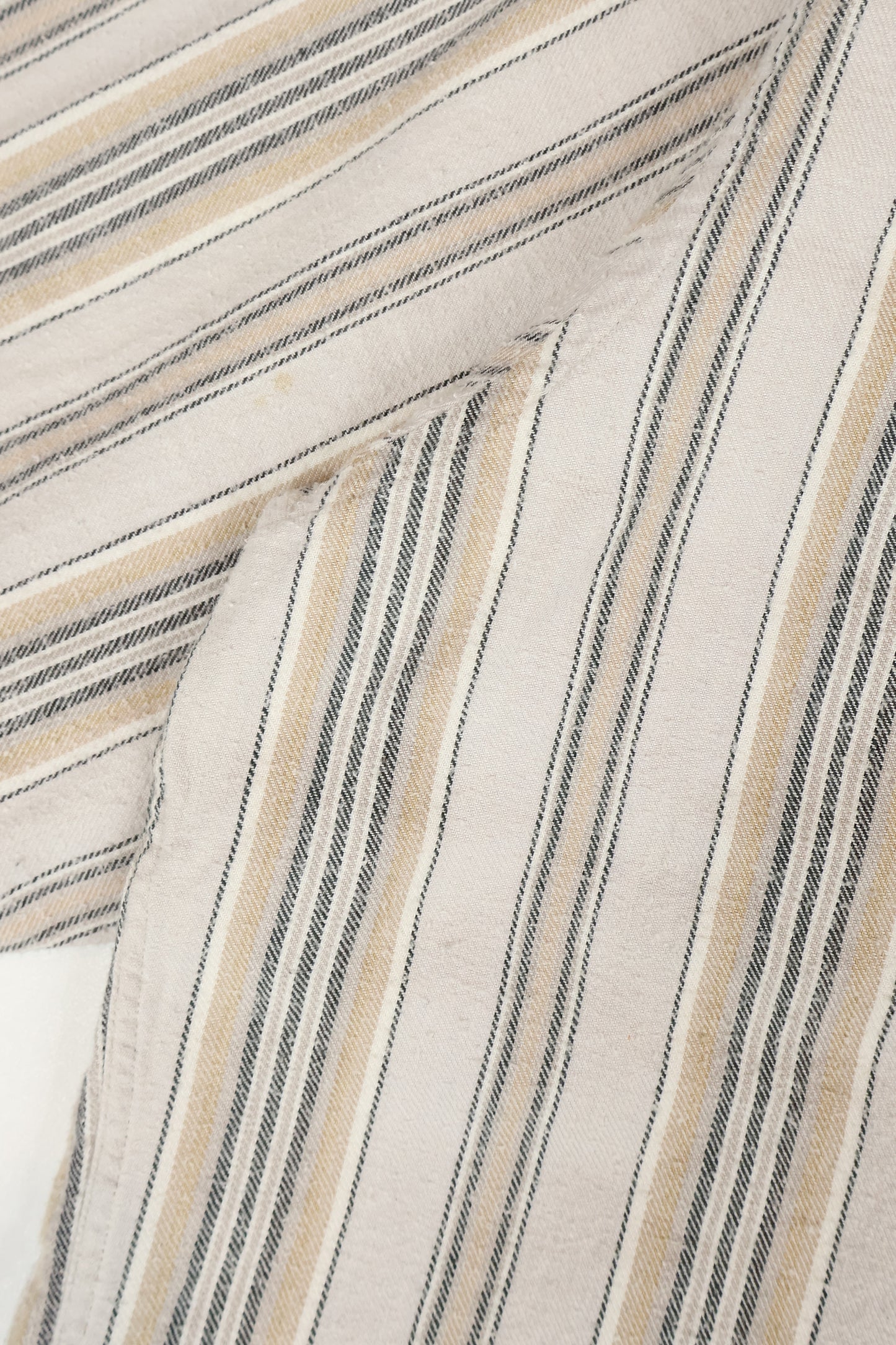 Vintage Striped Flannel Button-Down Shirt Image 4