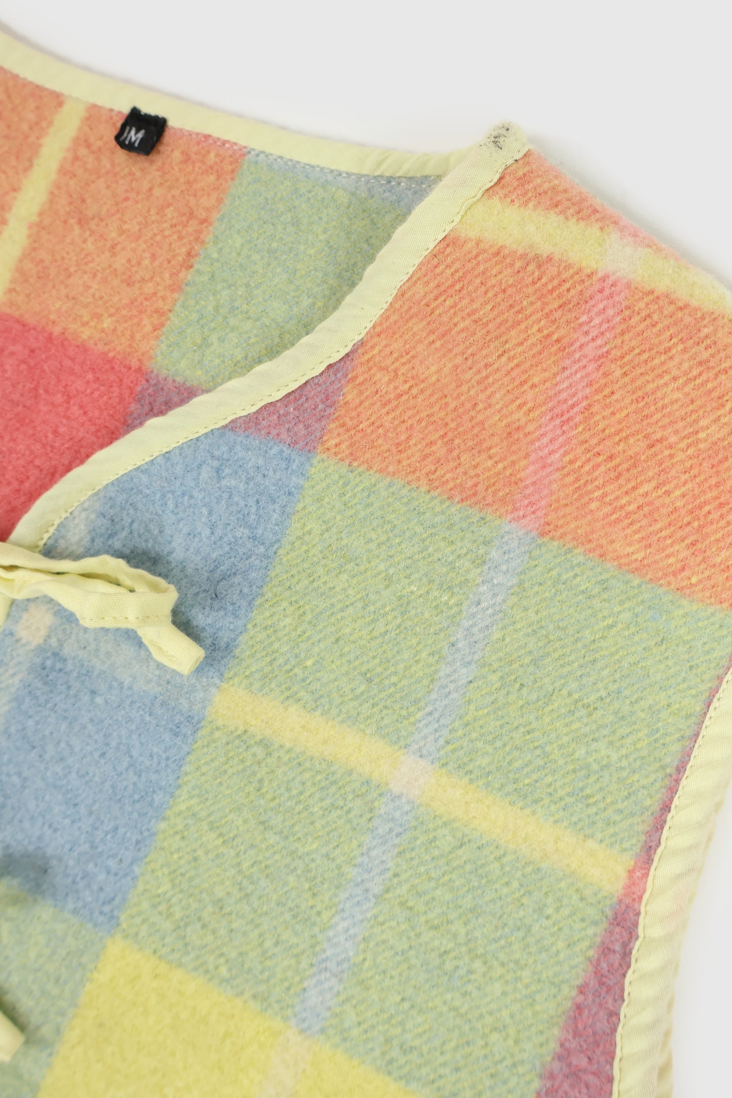 Reworked Woolen Plaid Tie Vest 15 Image 3