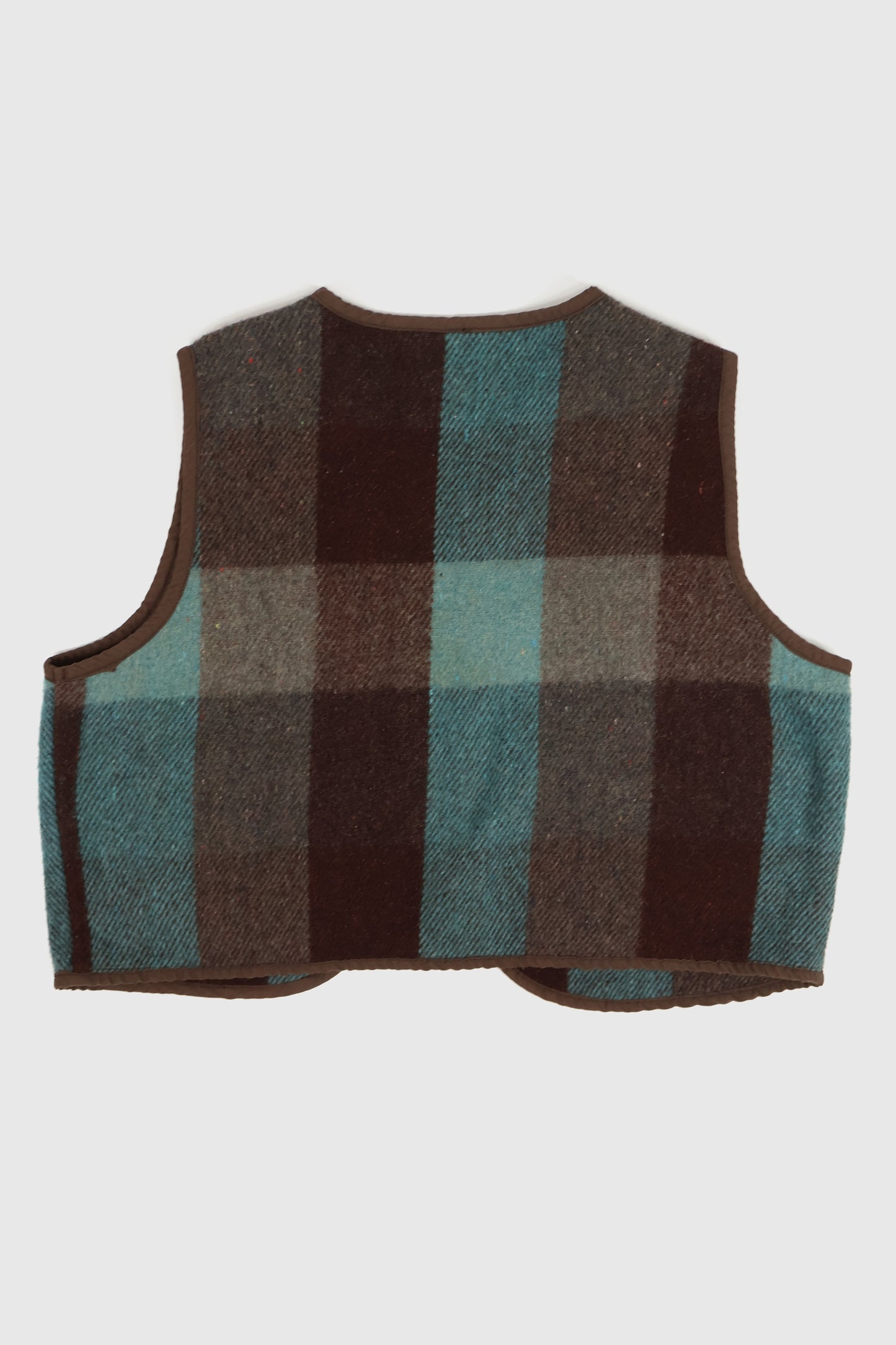 Reworked Woolen Plaid Tie Vest 19 Image 1