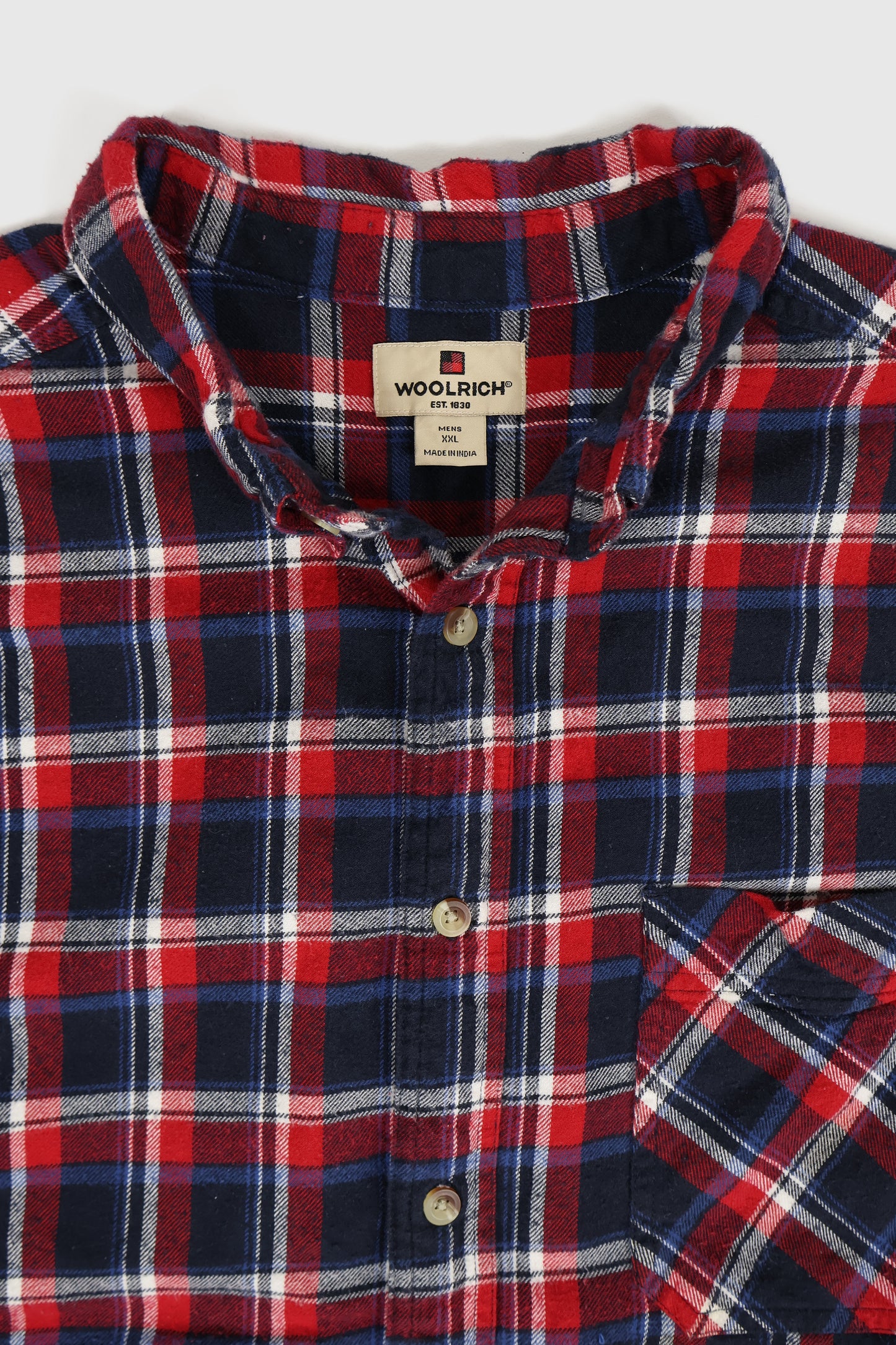Vintage Woolrich Plaid Flannel Button-Down Shirt Image 2