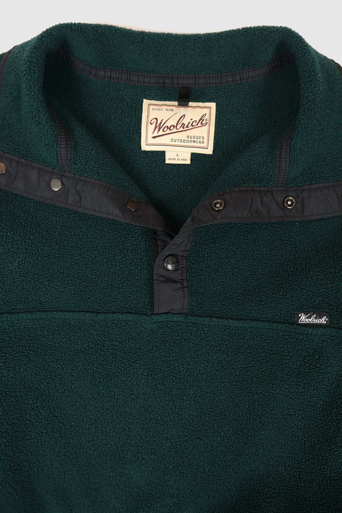 Vintage Woolrich Fleece Pullover Jacket