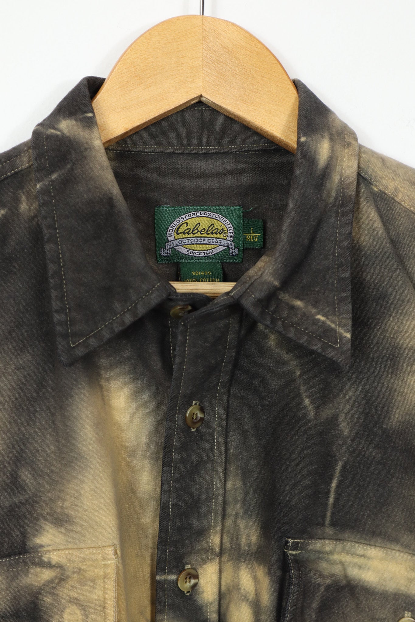 Vintage Dyed Flannel Button-Down 011