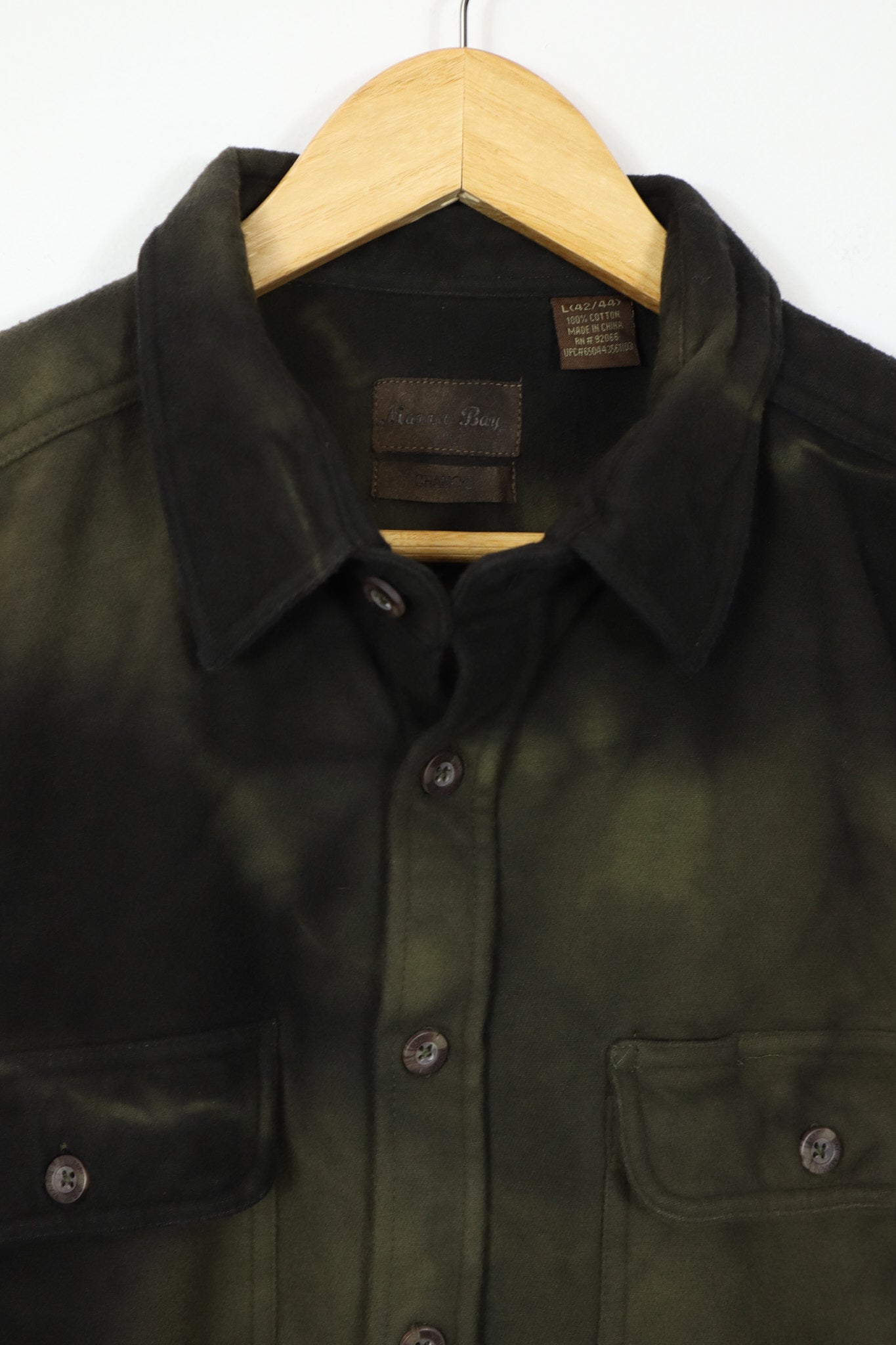 Vintage Dyed Flannel Button-Down 012