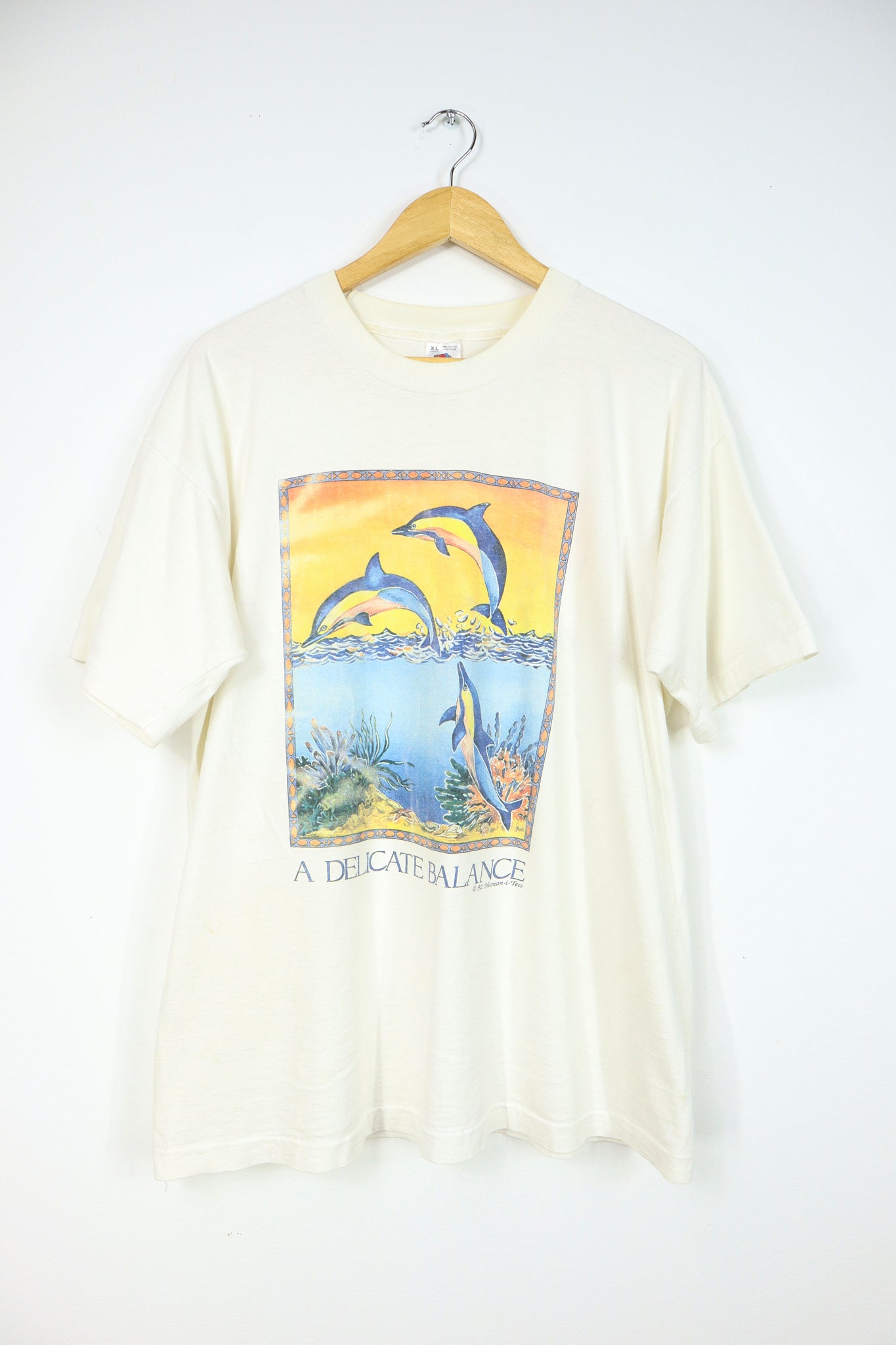 Vintage A Delicate Balance Dolphin Tee