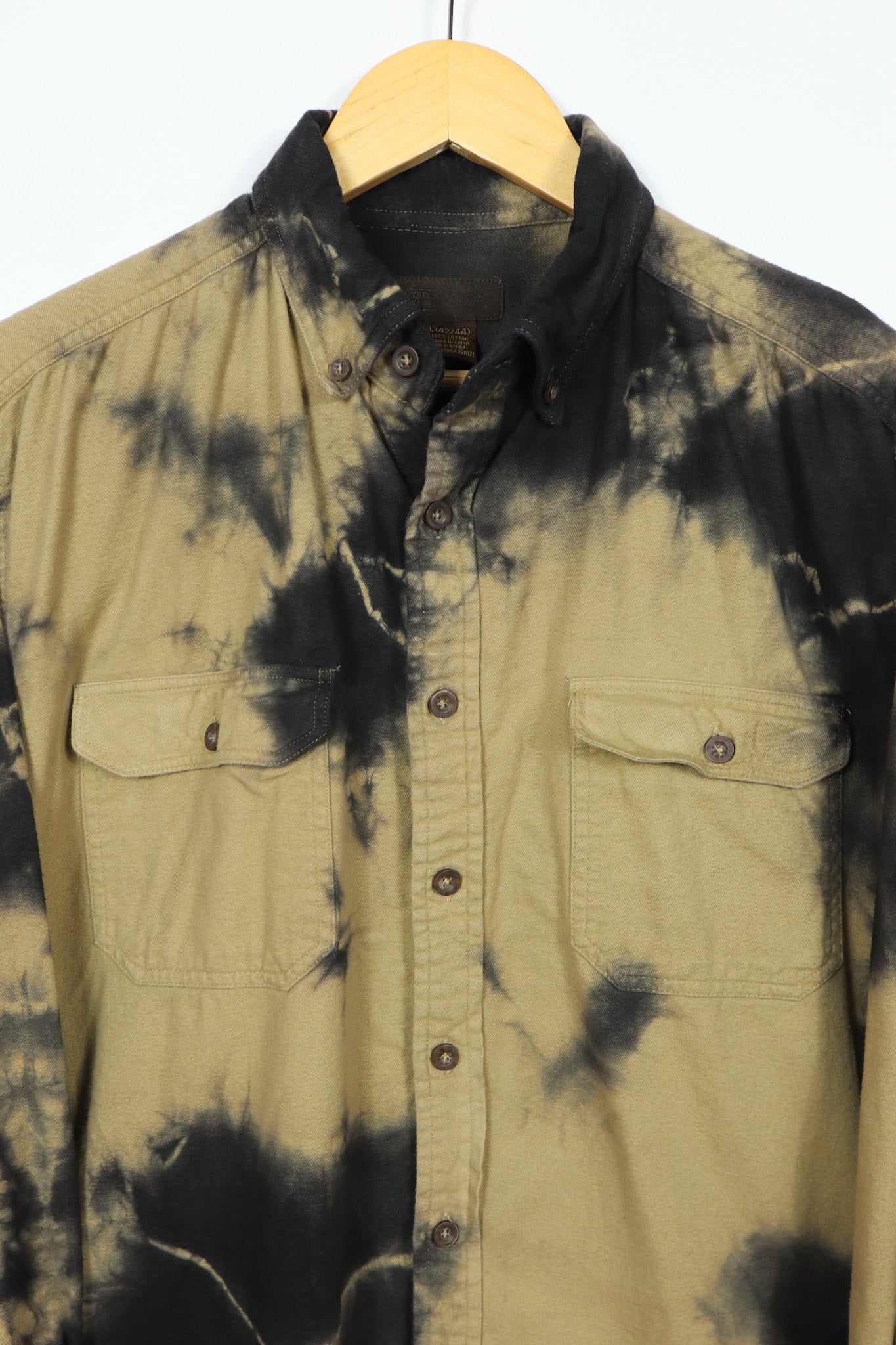 Upcycled Dyed Flannel Button-Down 05