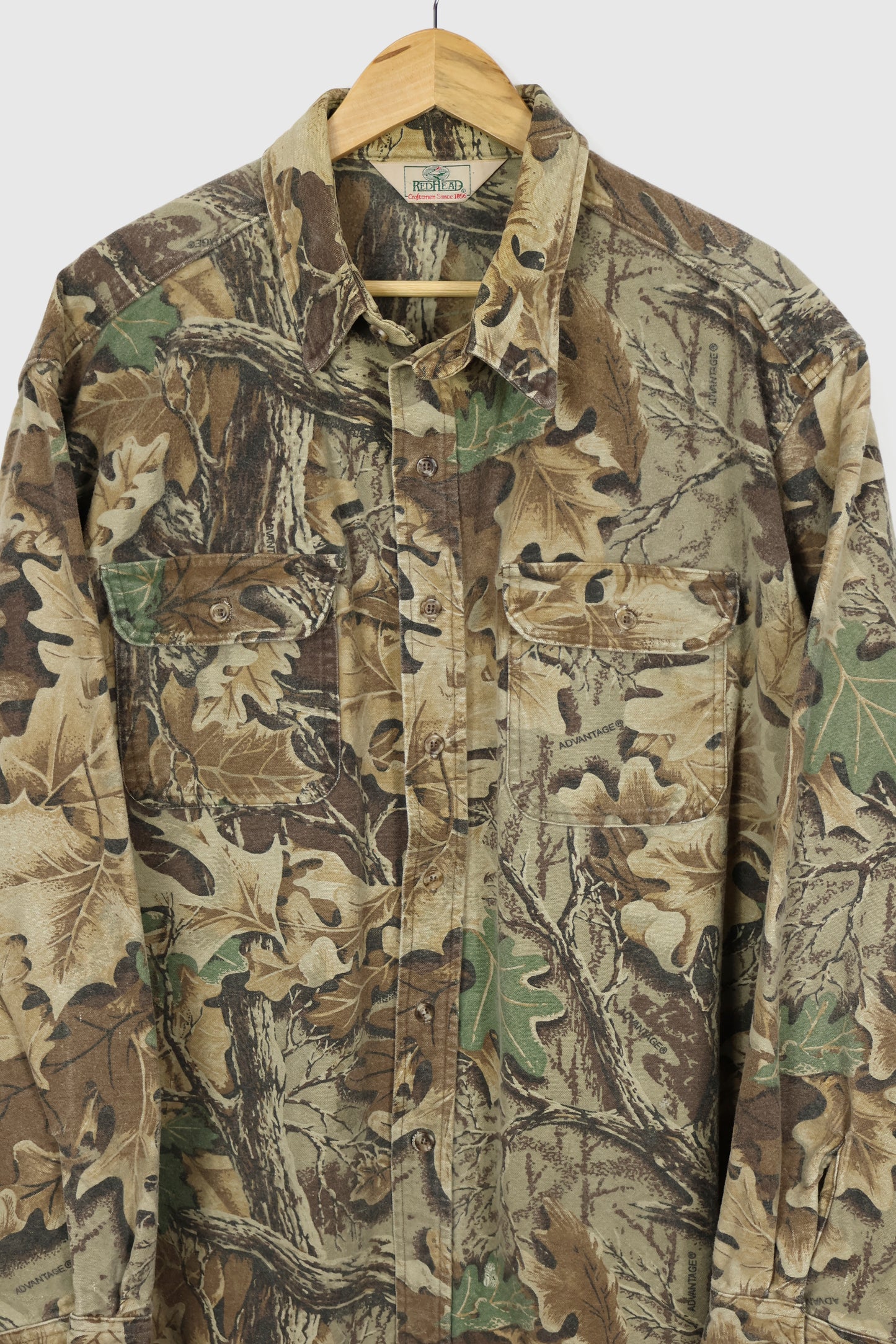 Vintage Real Tree Camo Flannel Button-Down Shirt