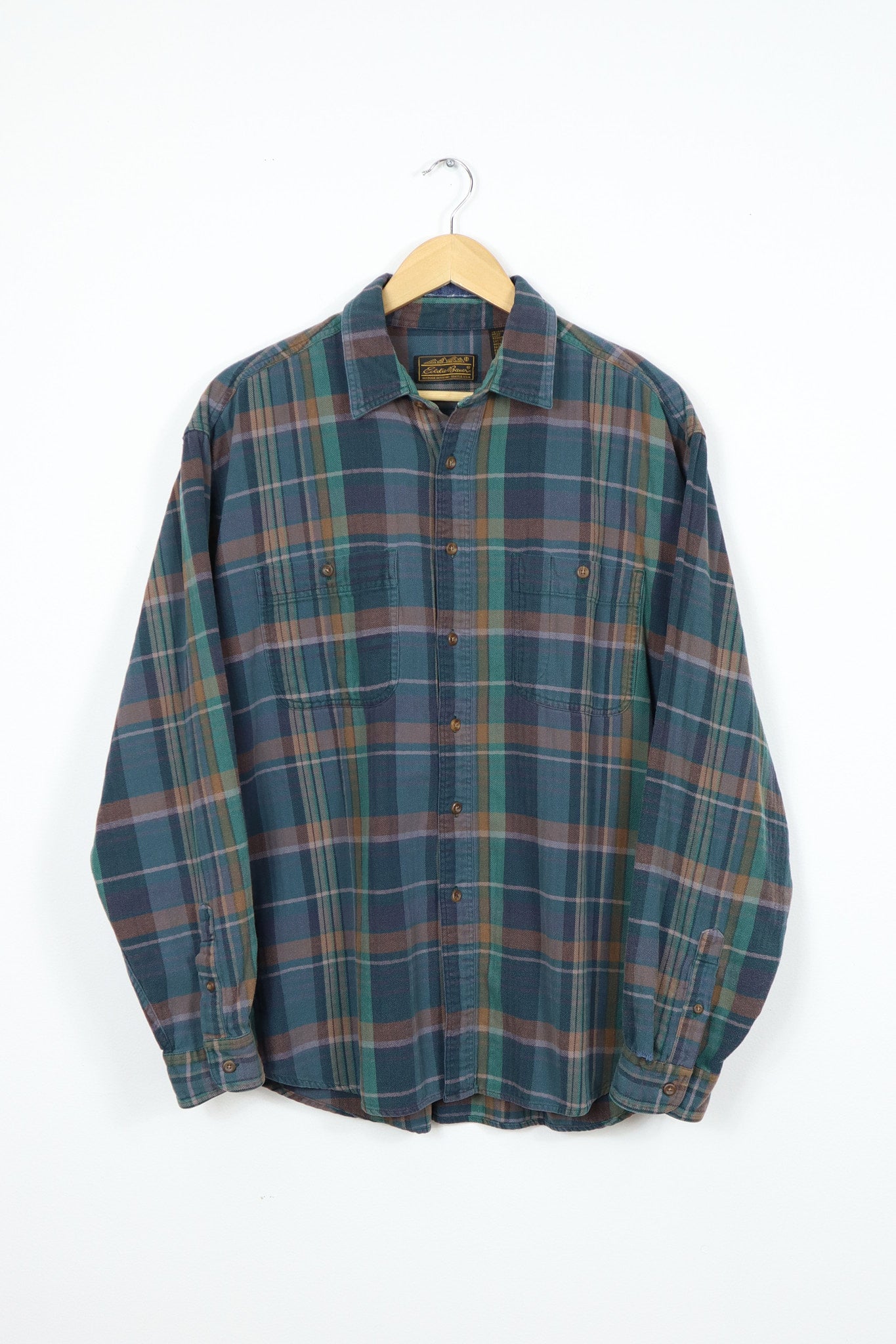 Vintage Eddie Baure Plaid Button-Down Shirt