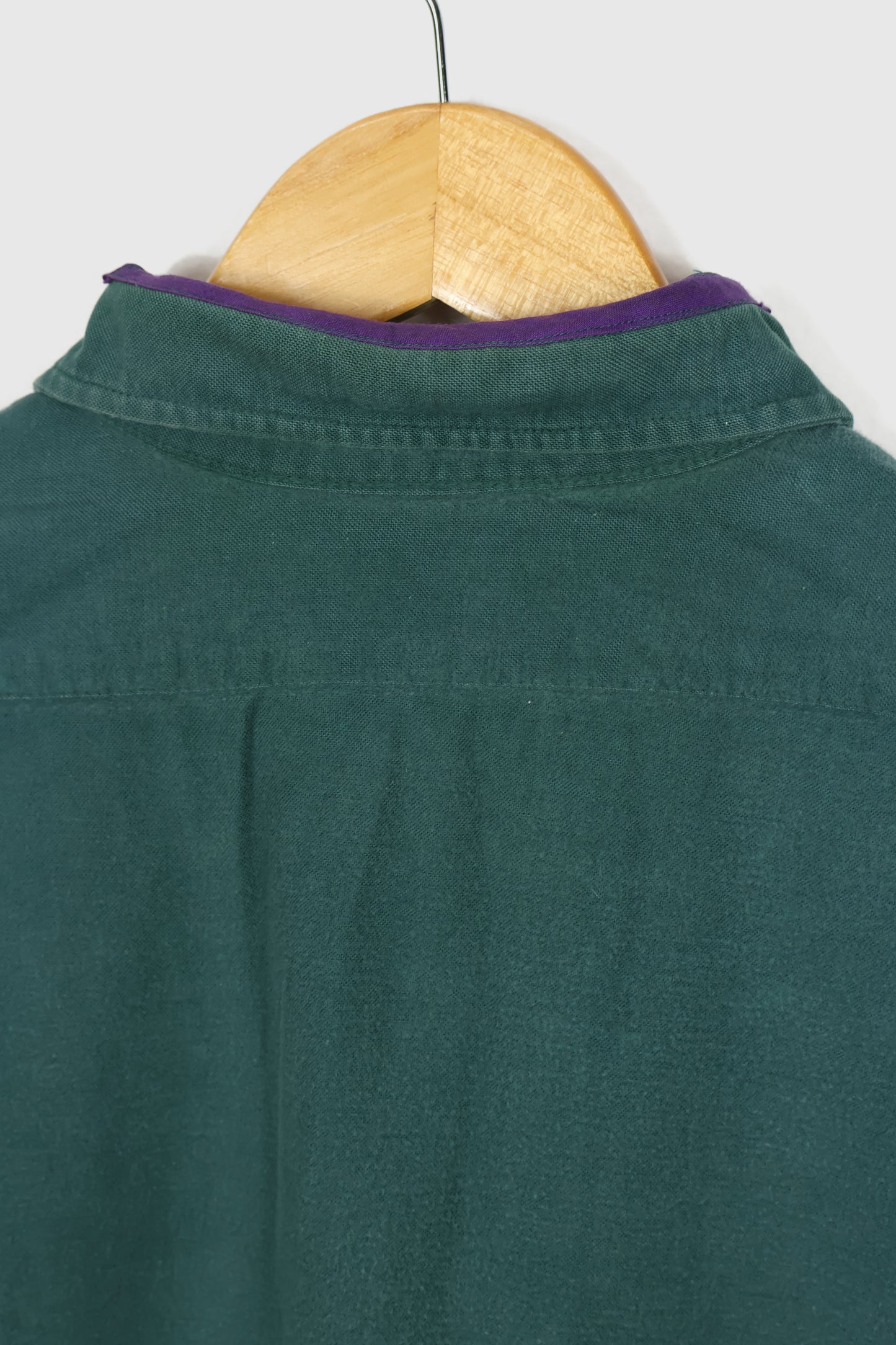 Vintage L.L. Bean Mended Flannel Button-Down Shirt