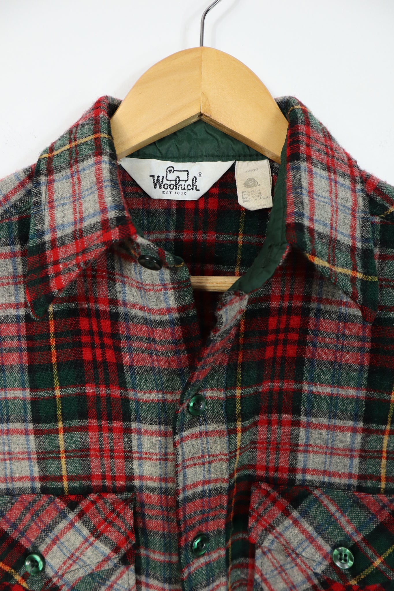 Vintage Woolrich Plaid Button-Down Shirt