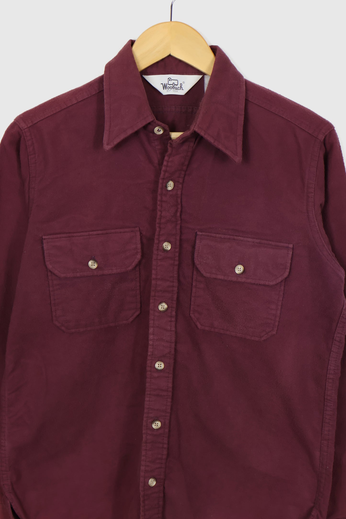 Vintage Woolrich Red Flannel Button-Down Shirt