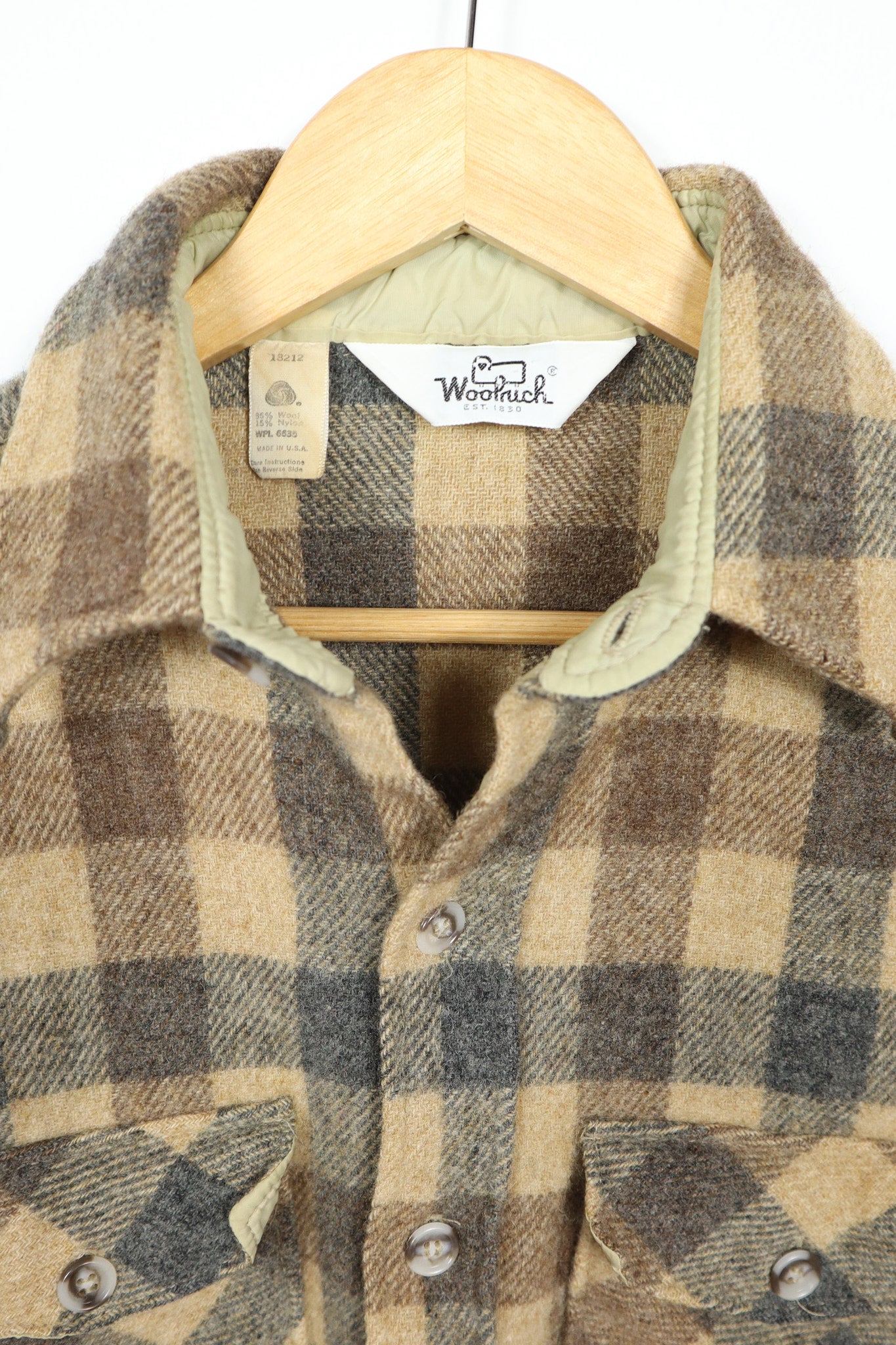 Vintage Woolrich Wool Button-Down Jacket