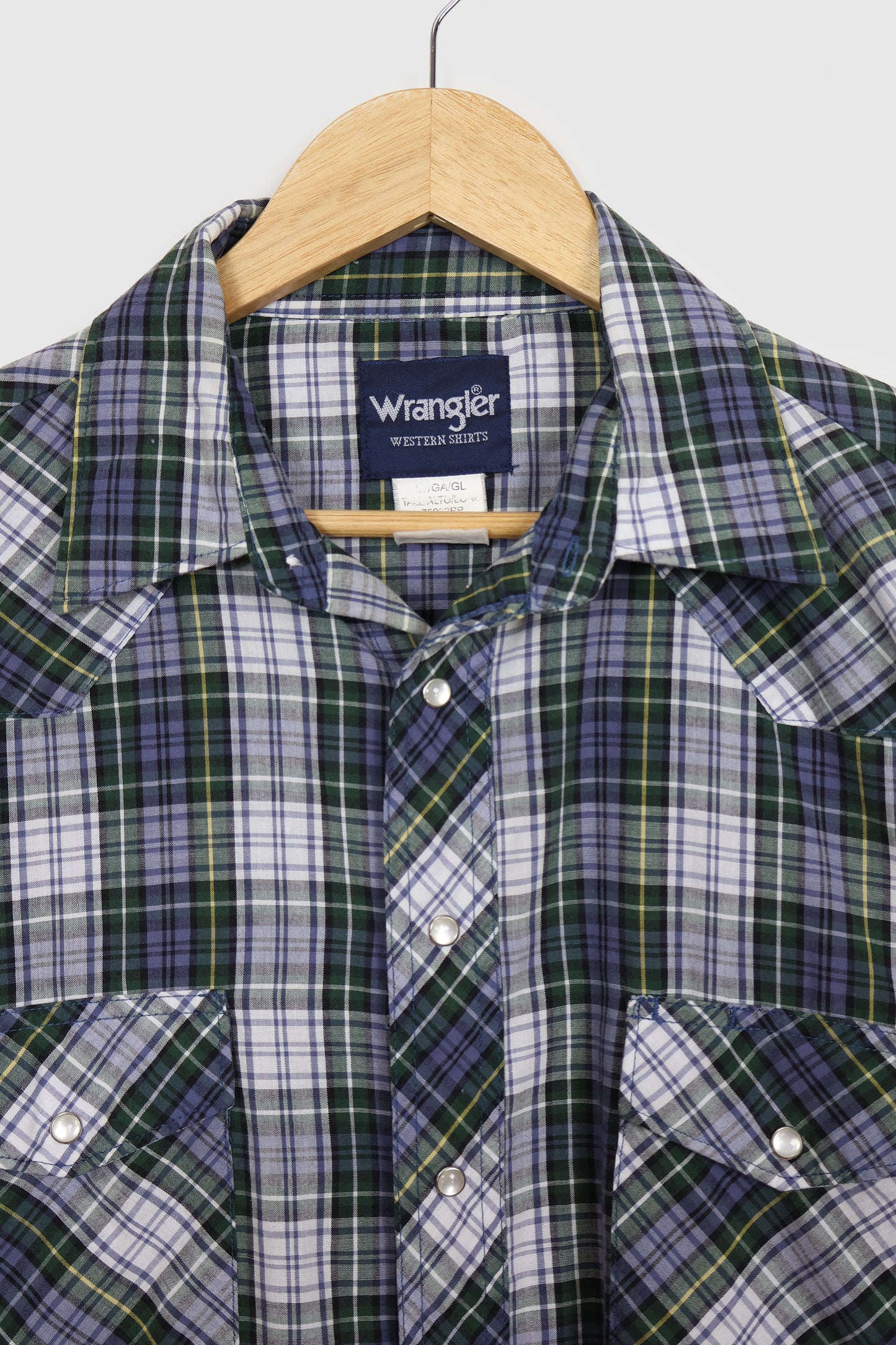 Vintage Wrangler Lightweight Snap Button-Down Shirt