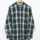 Green Plaid Button-Down Shirt