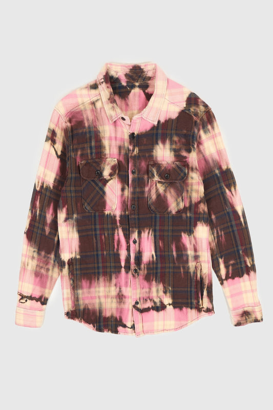 Bleached Heavyweight Button Down Shirt Image 0